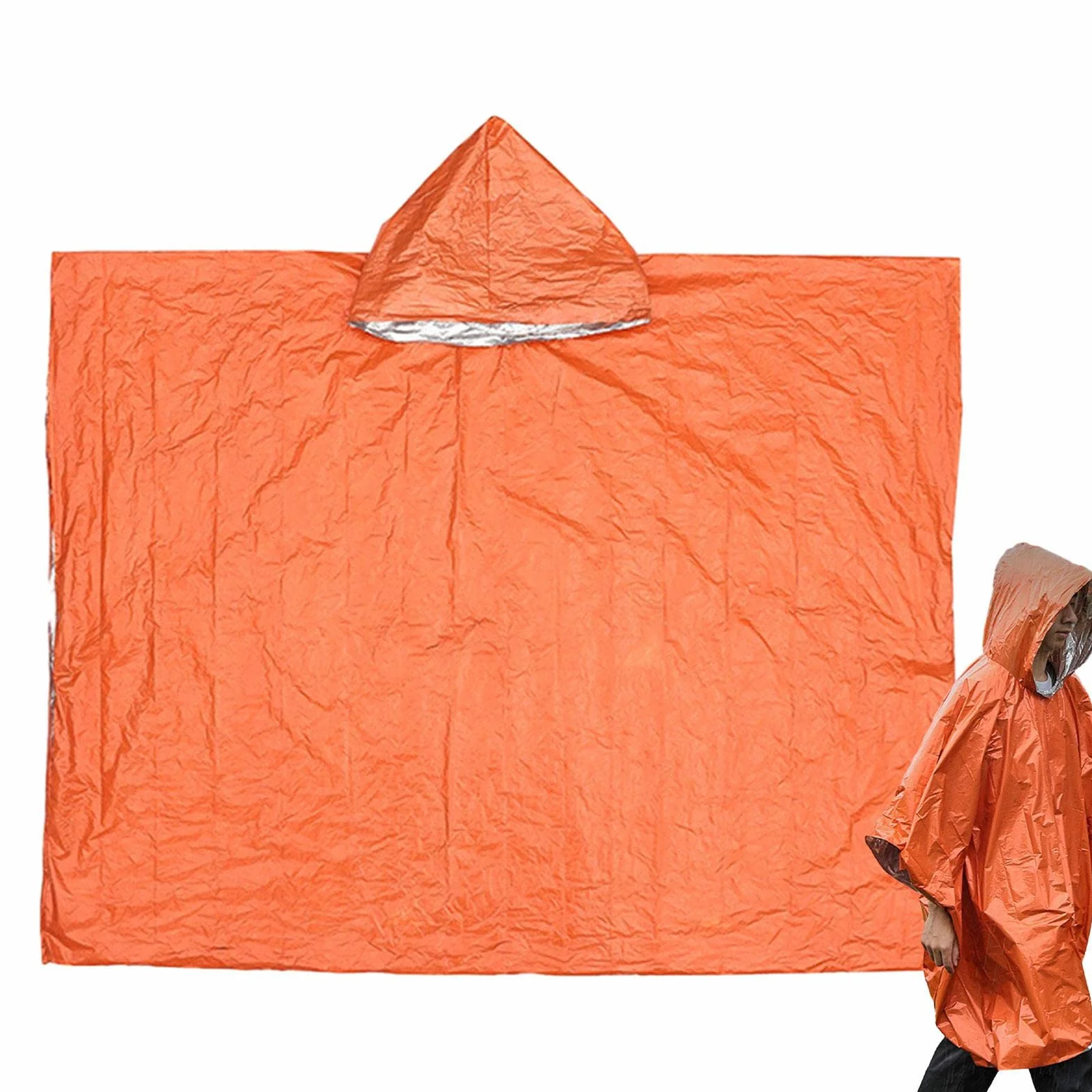 Poncho przeciwdeszczowe dla doros?ych - Peleryna przeciwdeszczowa poncho | Wiatroodporny, odporny rozdarcia p?aszcz przeciwdeszczowy z kieszeni? plecak turystyczny Pomurom