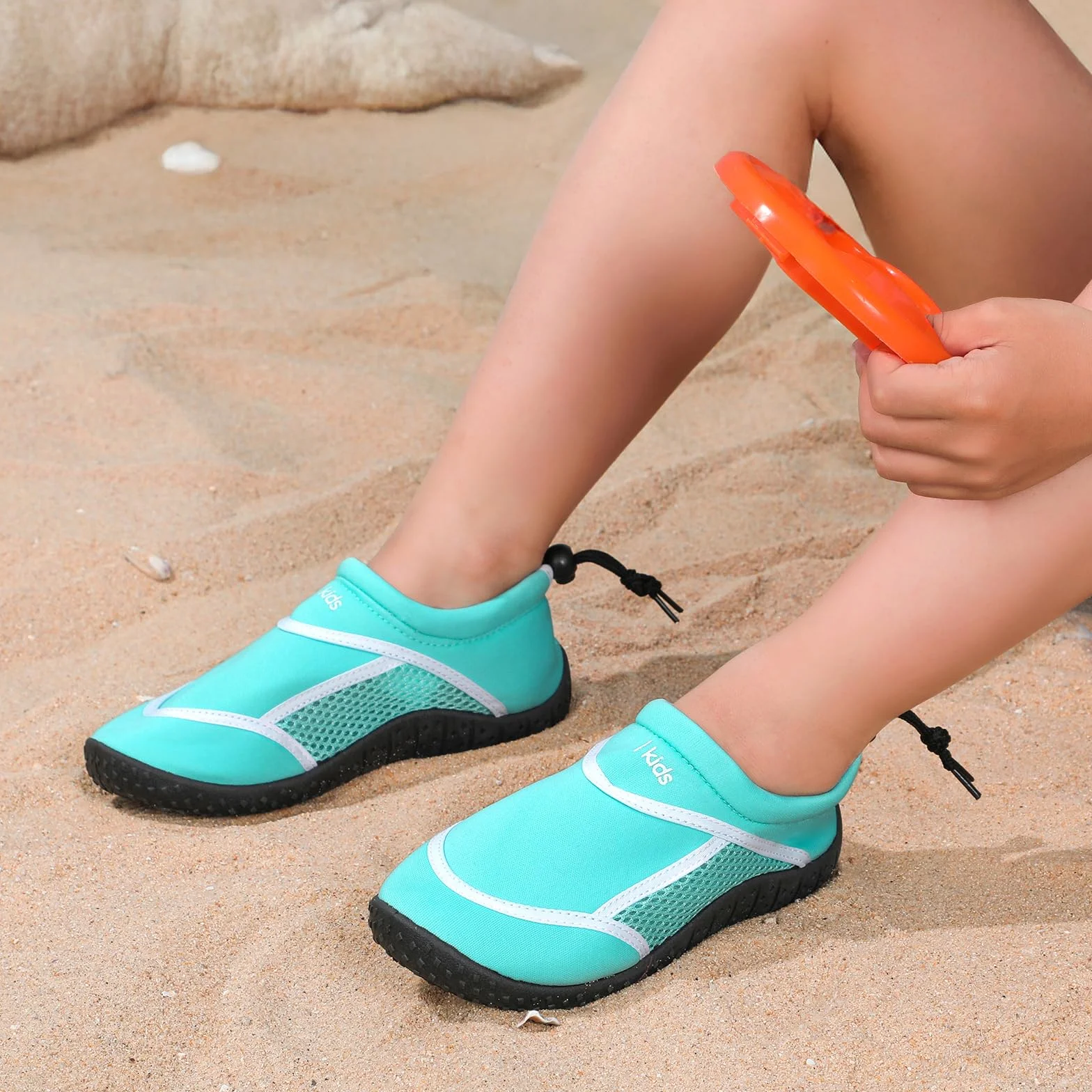 HKR Dziecięce buty kąpielowe, buty do wody, buty plażowe, dla chłopców i dziewczynek, rozm. 28-38, morski, 29 EU
