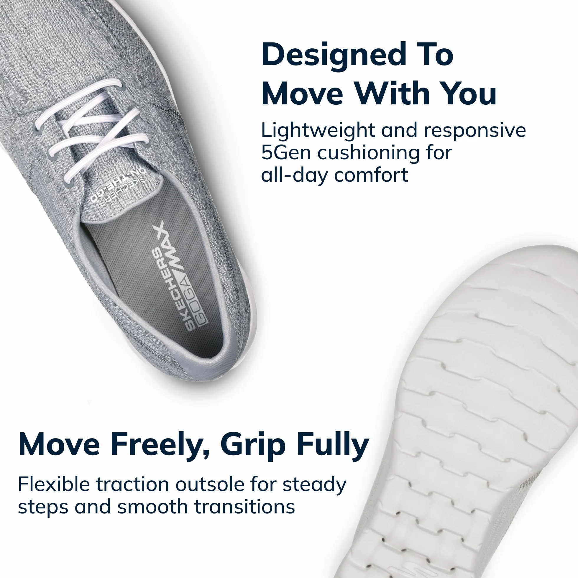 Skechers Go Walk Lite - 15433 - Mokasyn Kobiety