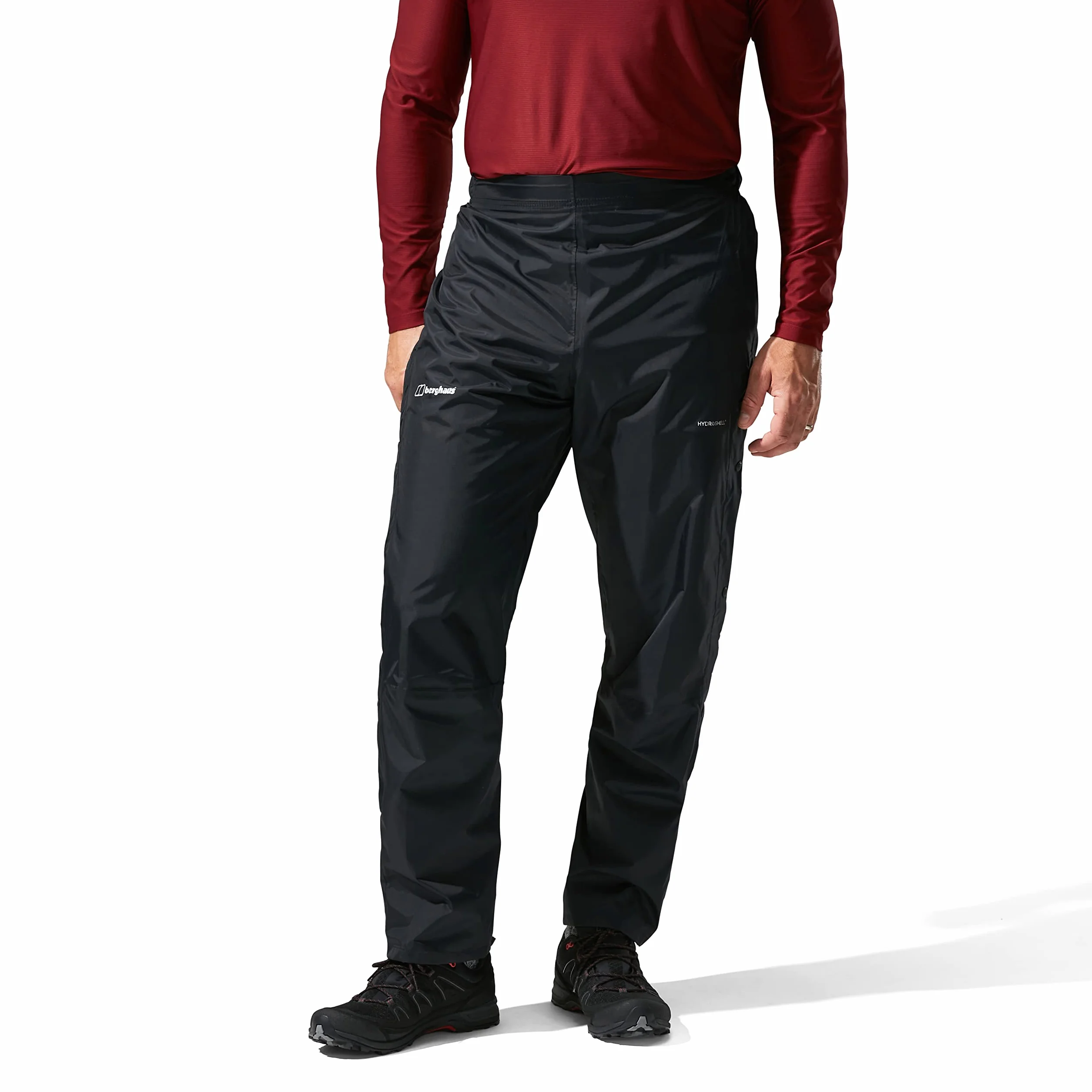 Berghaus Deluge Pro 2.0 Wodoodporne Oddychające Spodnie Wierzchnie, Trwałe, Wygodne Spodnie Przeciwdeszczowe - Deluge Pro 2.0, wodoodporny, oddychający Mężczyźni