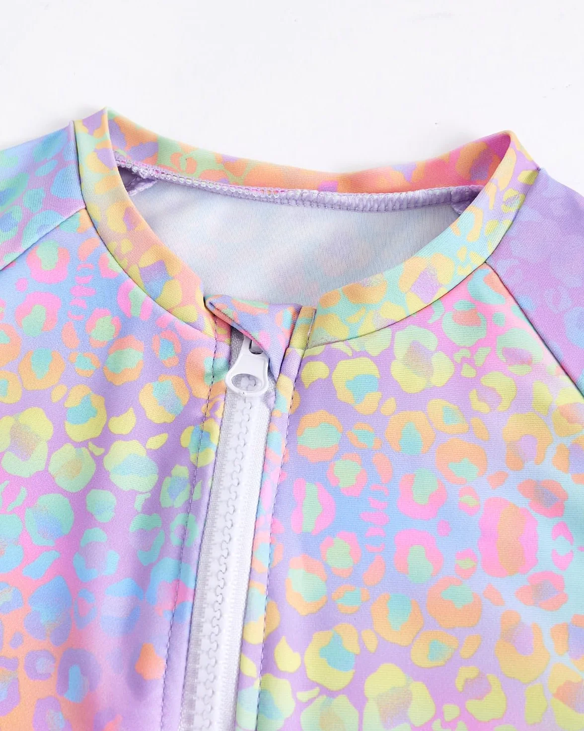 WYTbaby 3-częściowy strój kąpielowy dla dziewcząt, zestaw Rash Guard z długim rękawem, szorty z falbanką, zestawy tankini, dziewczęcy strój kąpielowy 3-9 lat