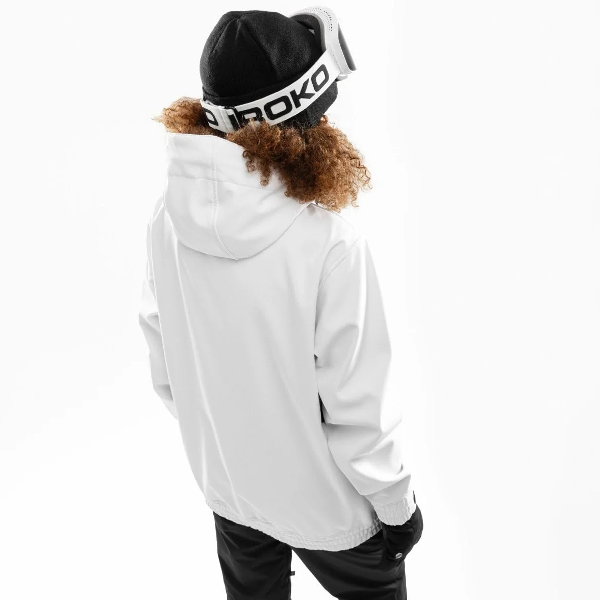 SIROKO - Kurtka Snowboardowa z Kieszenią Kangurką dla Kobiet Siroko W3-W Antarctica
