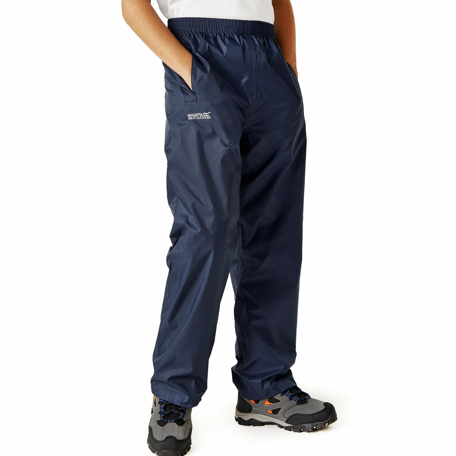 Regatta Unisex Kids Pack It Pack It Over spodnie - czarne, 71 cm