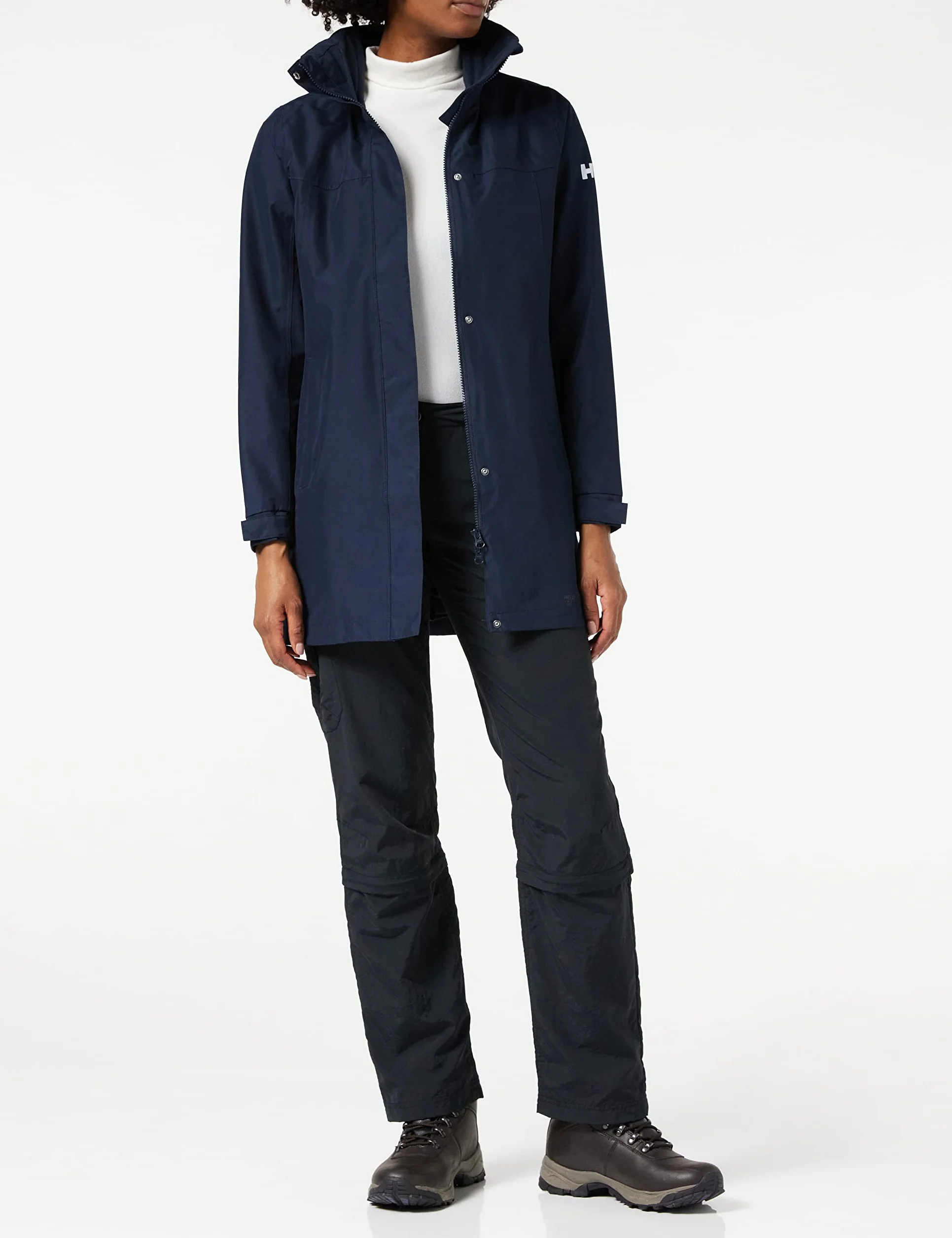 Helly-Hansen Kobiety Aden Long Płaszcz, Granatowy, L