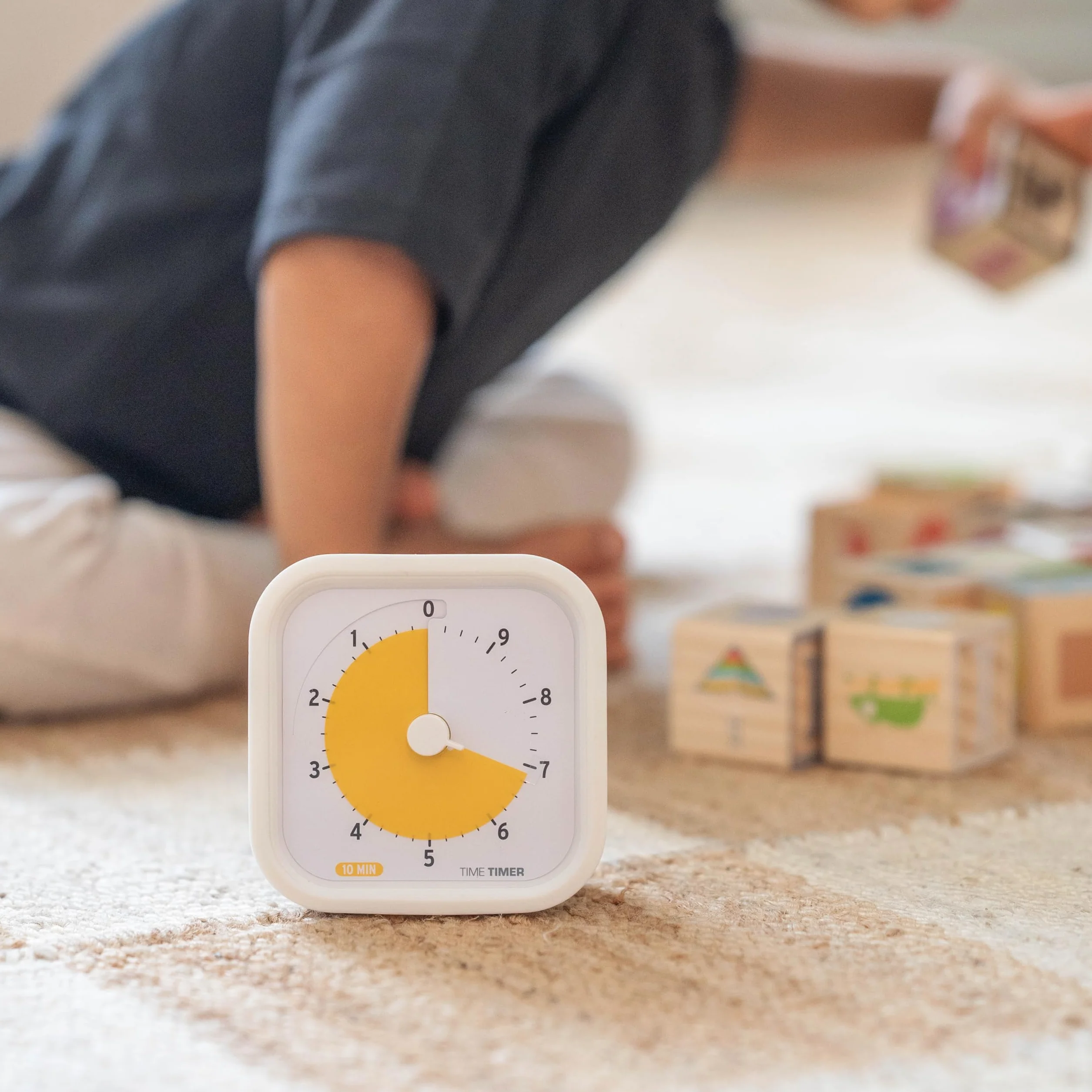 TIMER 10 Minute Mod Education Edition - Wizualny timer z oprogramowaniem stacjonarnym do nauki w klasie dla dzieci, timer produktywności, narzędzia do nauki i spotkań biurowych z cichą pracą (10 min)