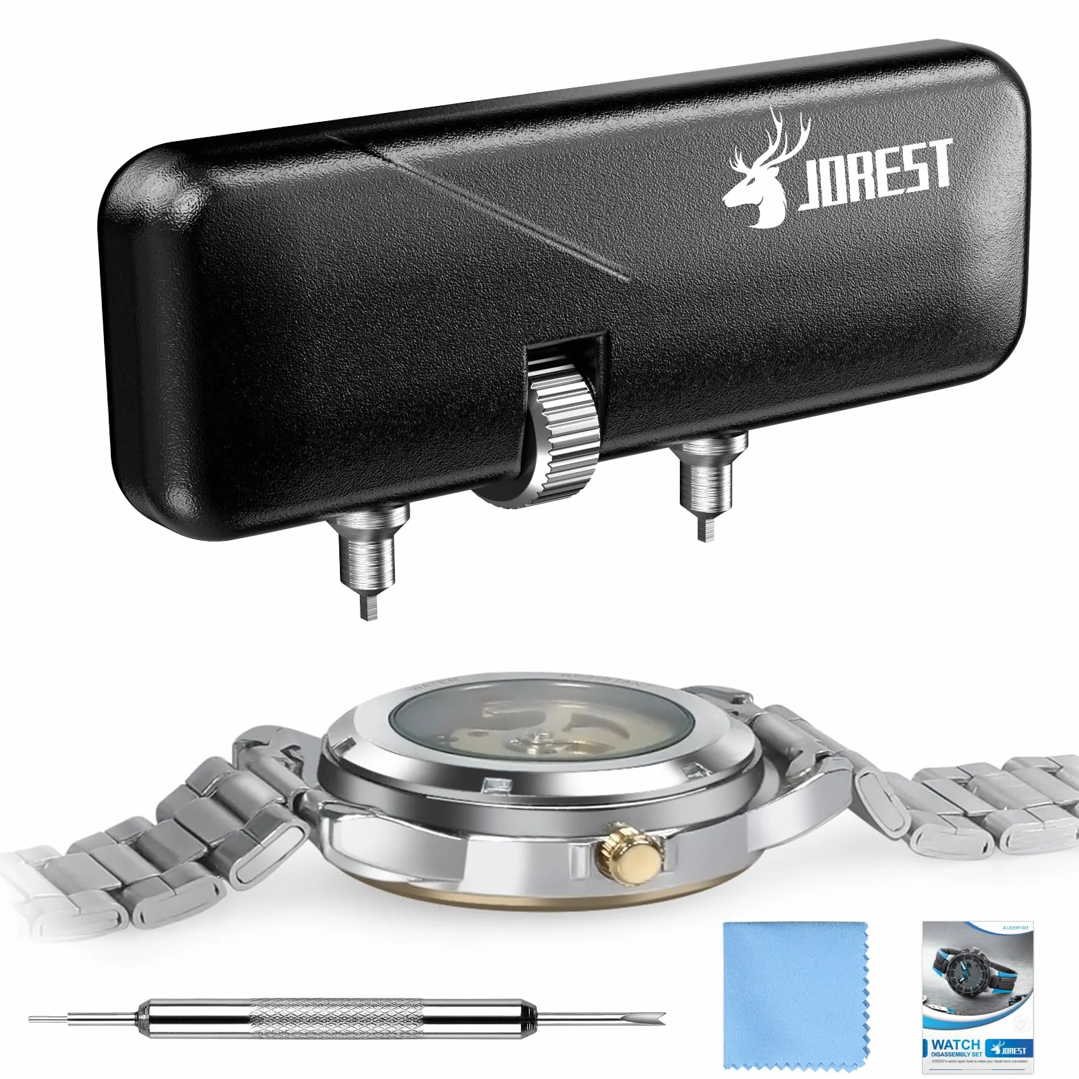 JOREST Zestaw do zmiany polaru Pour Montre, Outils Pour Ouvreur De, Boitier Demontage, Changer Une Pile De, Horlogerie RéParation, Appareil Ouvrir Les, Retrait Du Bracelet/De La Sangle
