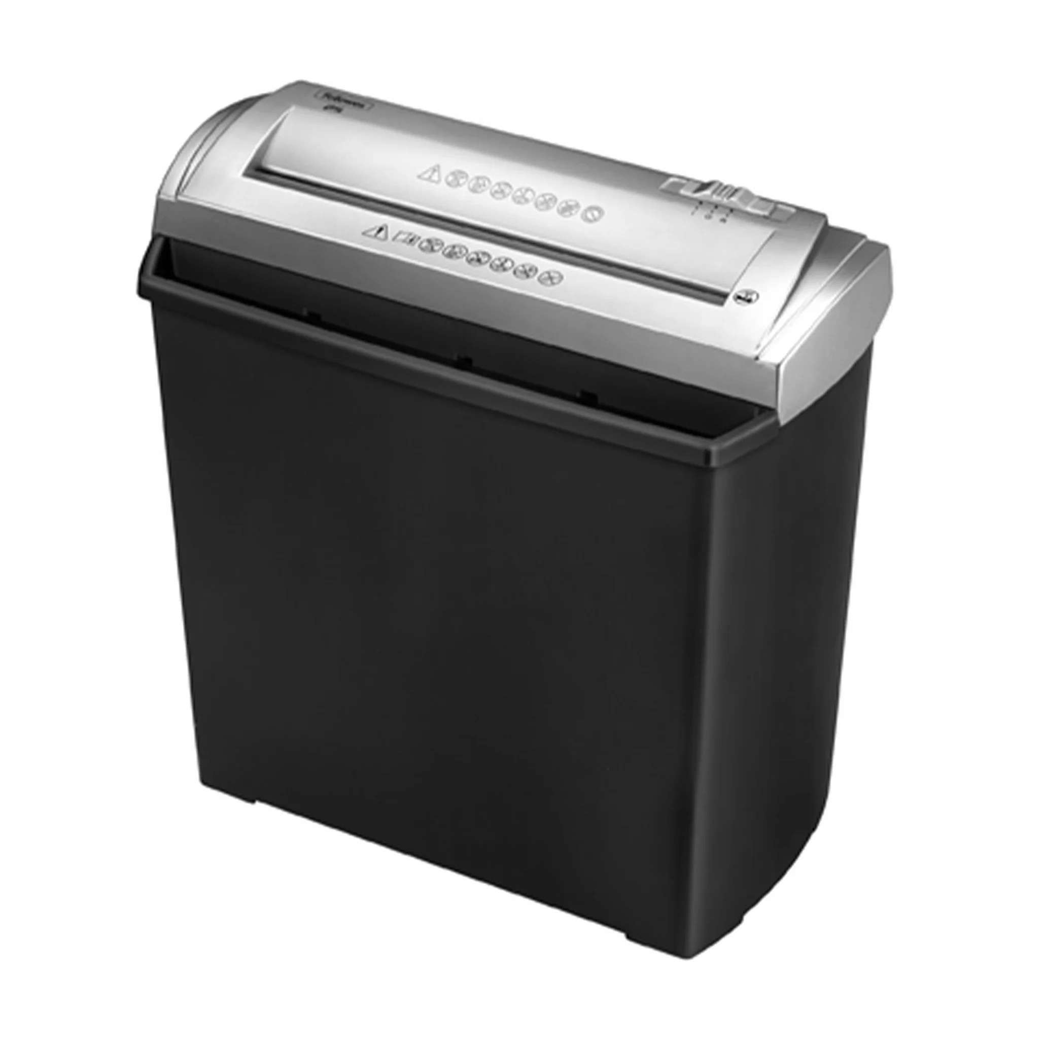 Fellowes FS-5S niszczarka do dokumentów, 5 arkuszy P1, kosz 11 l, do domu i biura domowego, kompaktowy i cichy, czarny