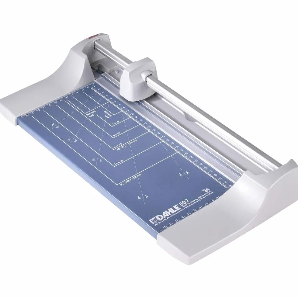 Dahle 00507-20045 Gilotyna do Papieru 8 Wymiarów Arkuszy Cięcia do Din A4, Niebieski