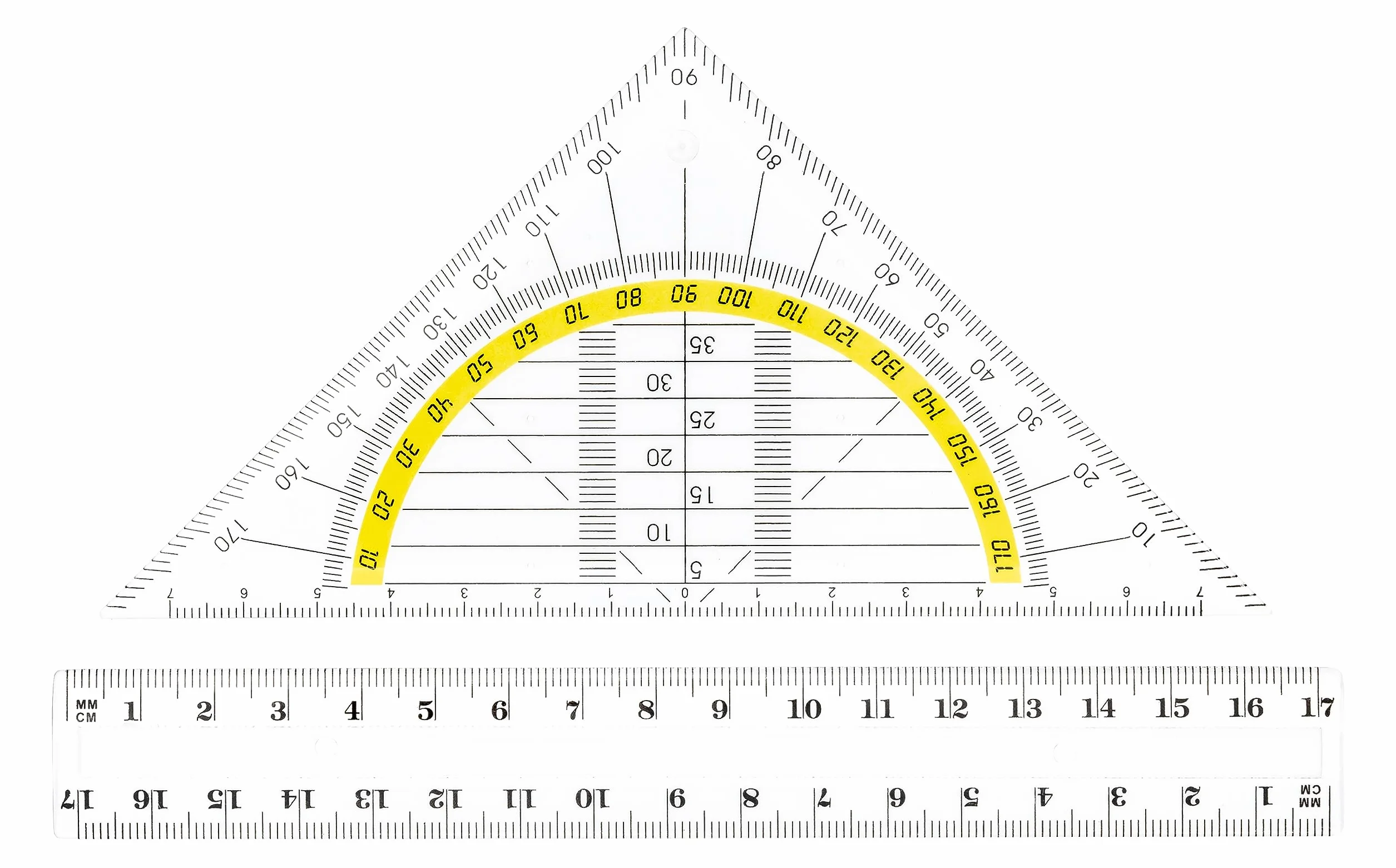 Tsi 46303 Zestaw Geometryczny, Przezroczysty, 17/18 cm