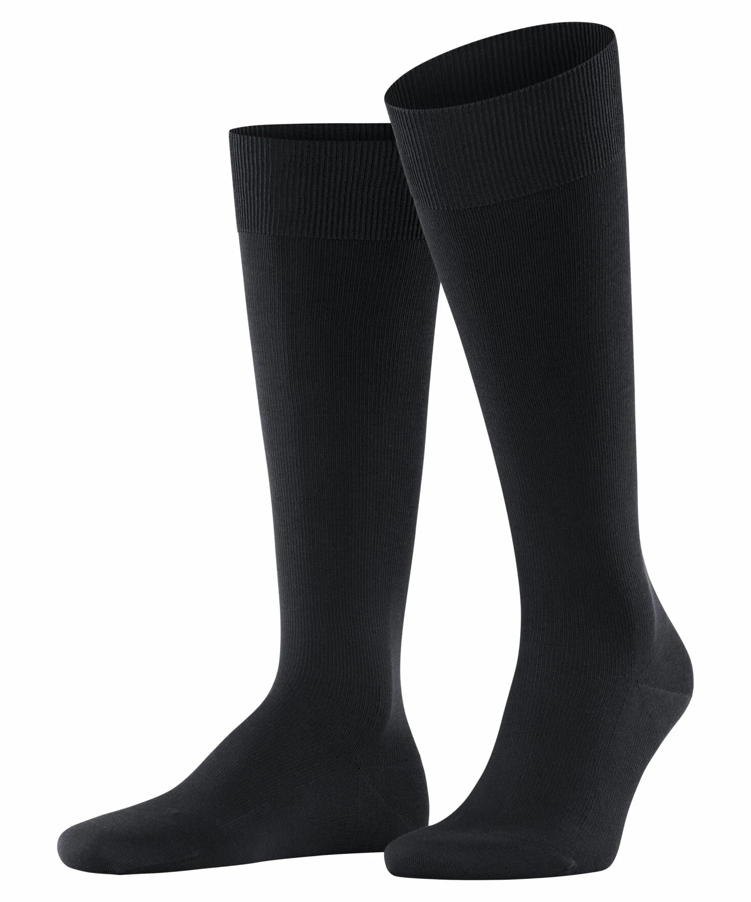 FALKE Mężczyźni Podkolanówki Ultra Energizing M Kh Bawełna kompresyjne 1 Para, Czarny Black 3000, 41-42