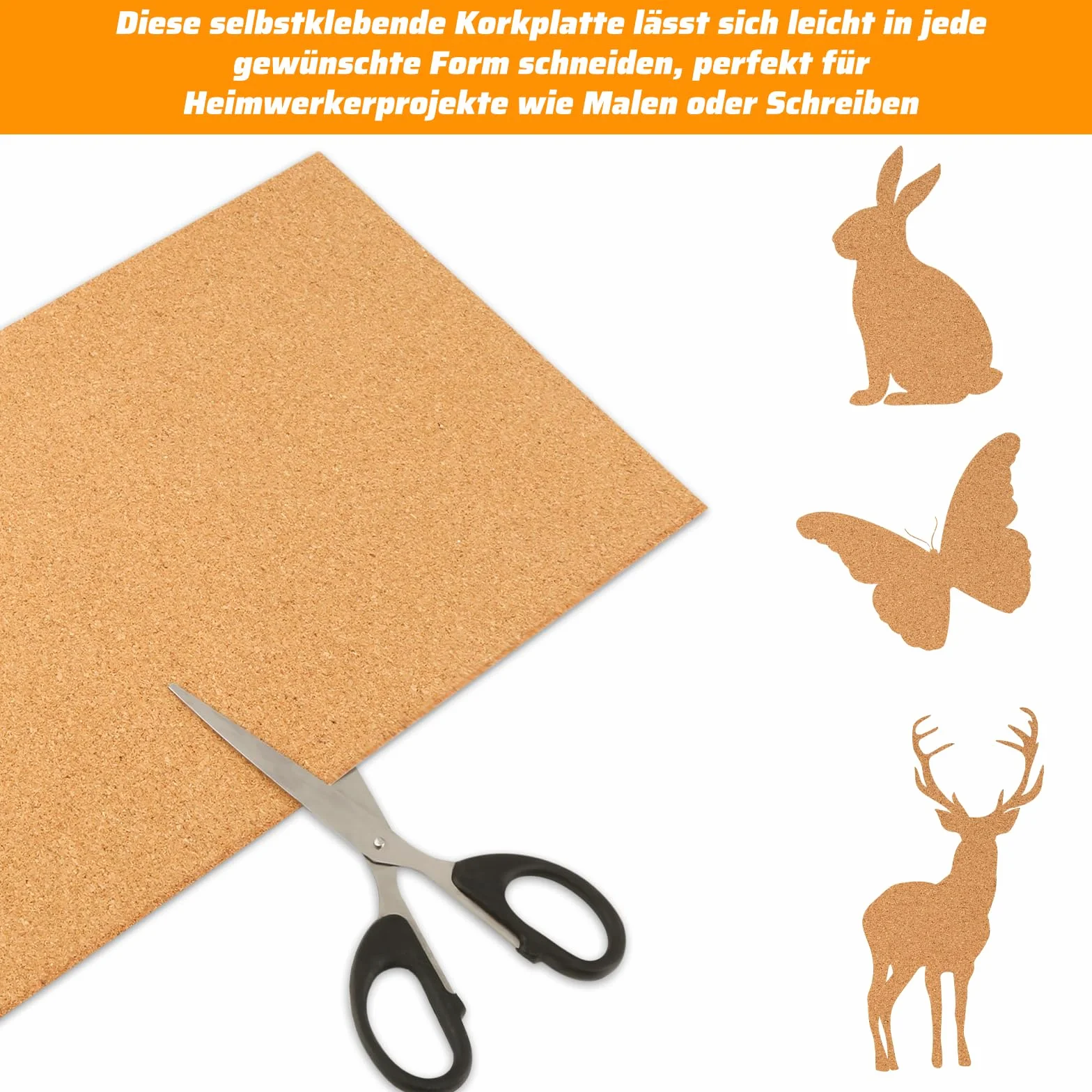 10 sztuk samoprzylepnych płyt korkowych, 30 x 21 cm, tablica korkowa, grubość 1 mm, mata korkowa, samoprzylepna tablica korkowa "zrób to sam", prostokątne płyty izolacyjne do majsterkowania, biura