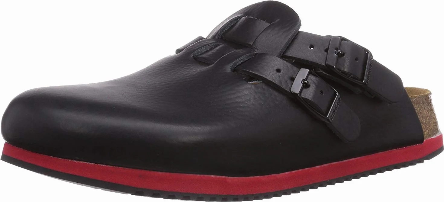 BIRKENSTOCK Damskie chodaki Kay SL skóra naturalna miękkie prześcieradło wąskie