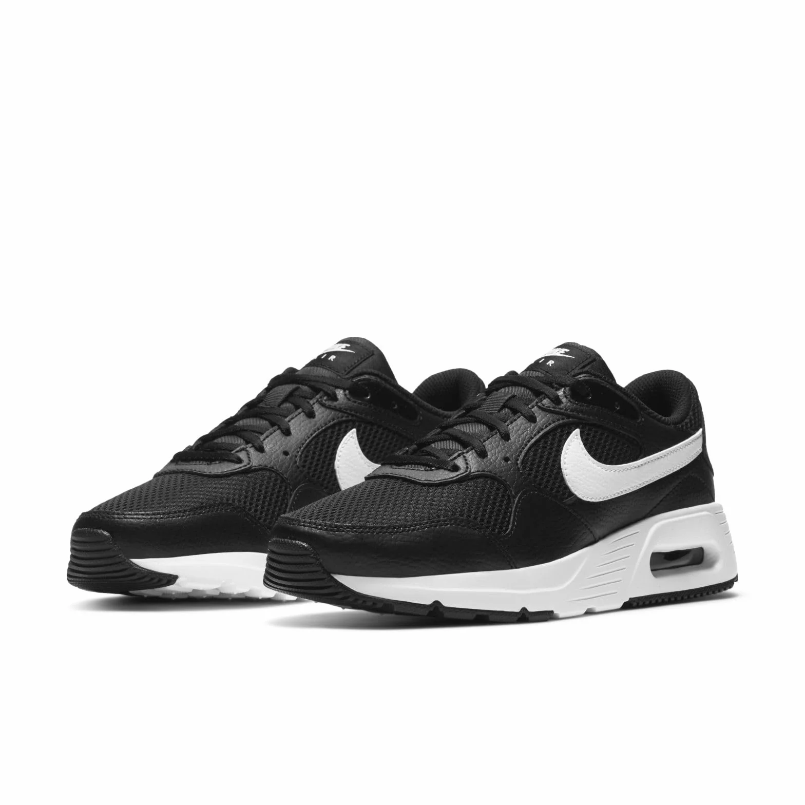 Nike Chłopcy Air Max Sc Sneakersy, Czarny/Biały, 39 EU