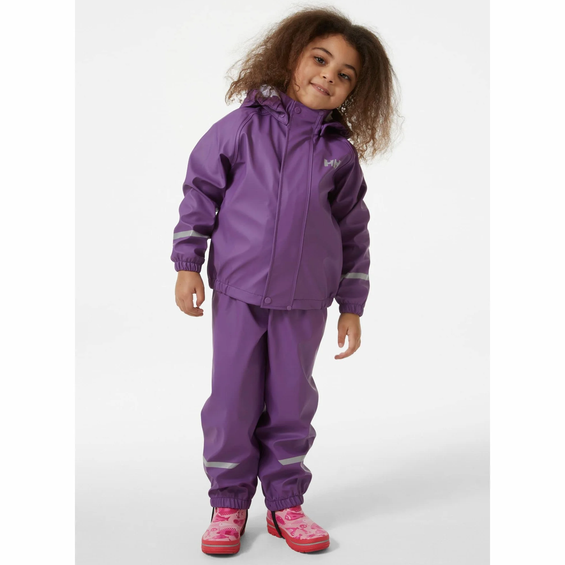 Helly Hansen kombinezon przeciwdeszczowy dla dzieci, fioletowy, 116