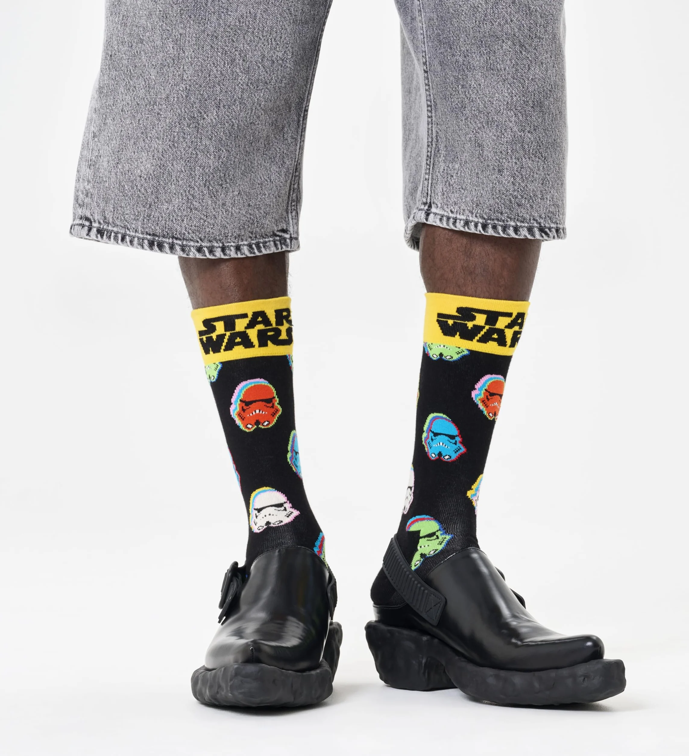 Happy Socks Star Wars Wydanie – Darth Vader, Yoda, R2-D2 I Wzór Szturmowca - Bawełniane Skarpetki Dla Kobiet I Mężczyzn