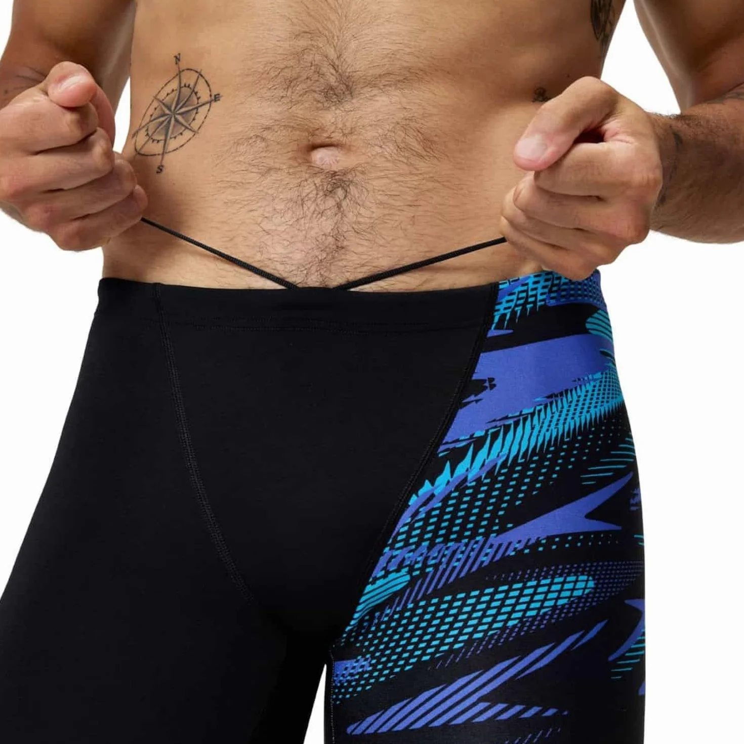 Speedo Hyperboom męskie spodnie do pływania z wycięciem w kształcie litery V, szybkoschnące, treningowe, fitness, odporne na działanie chloru, odzież do pływania (1 opakowanie)