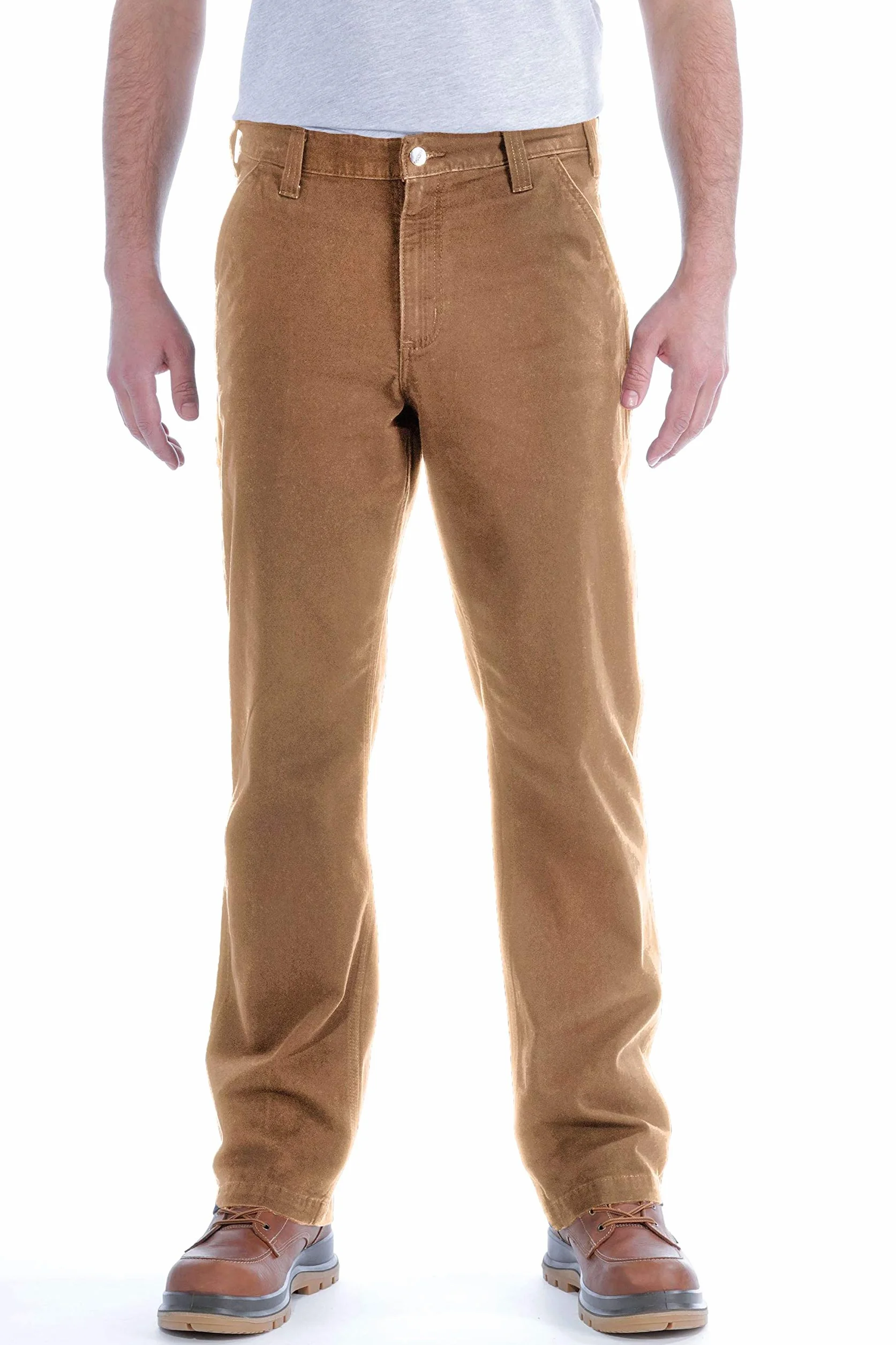 Carhartt Spodnie robocze Mężczyźni Carhartt Spodnie ogrodniczki o prostym kroju ze stretchem (1 w zestawie)
