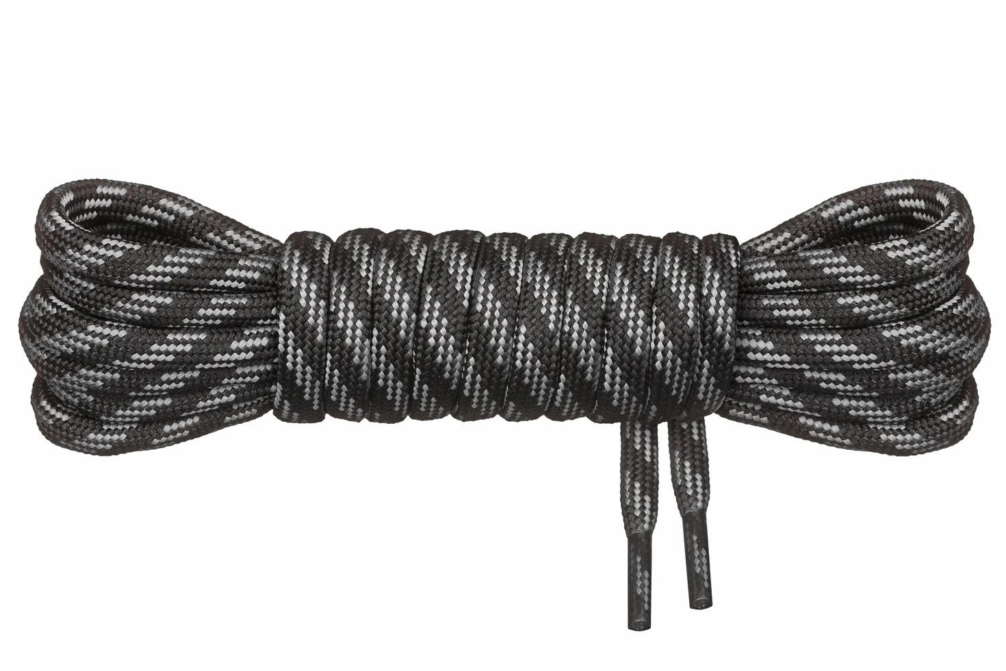 Mount Swiss Okrągłe sznurowadła do butów turystycznych, trekkingowych i roboczych, bardzo odporne na rozdarcie, średnica 5 mm, długość 70 cm, 220 cm, z poliestru