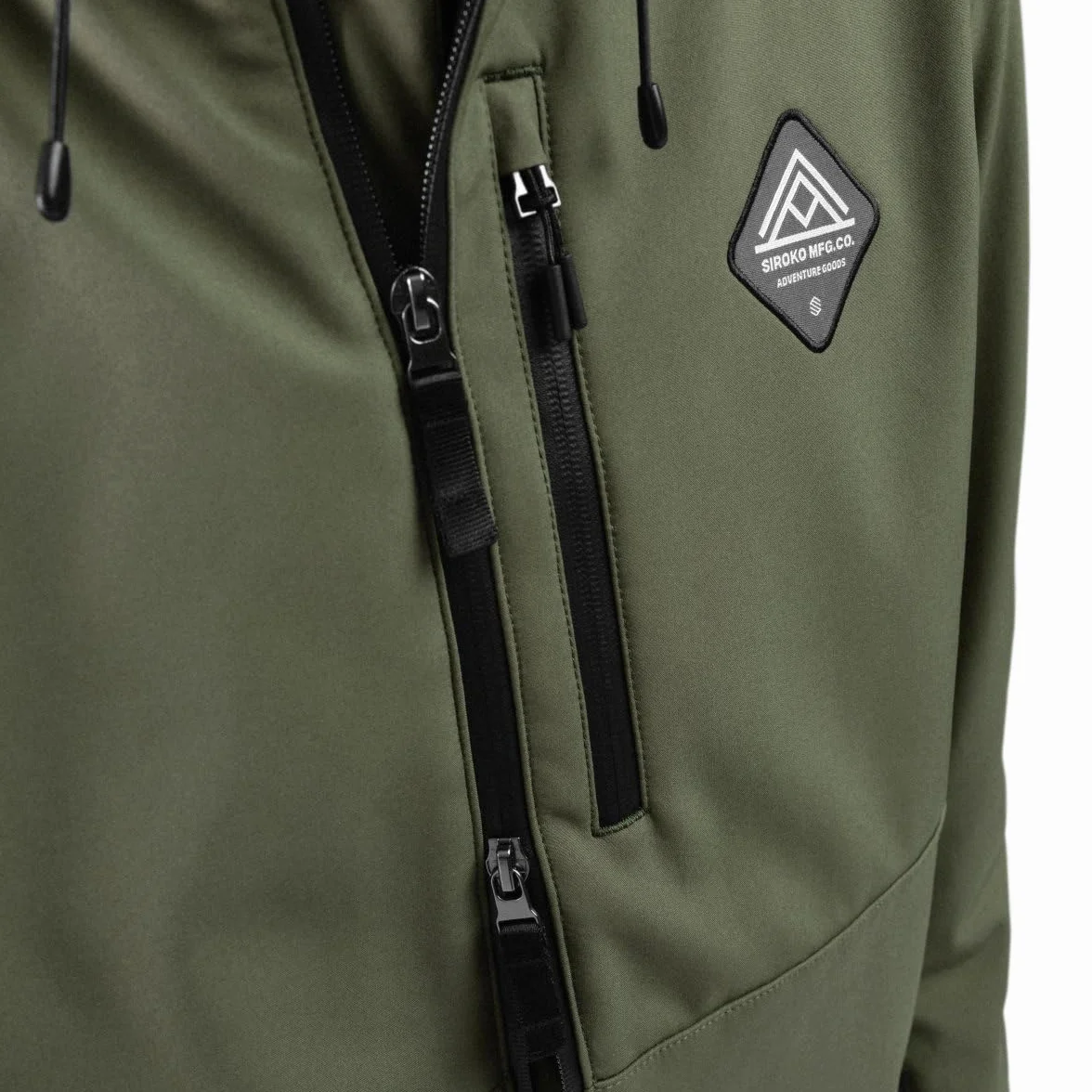 SIROKO - Kurtka Narciarska Softshell Siroko W2 Army - XS - Zielony