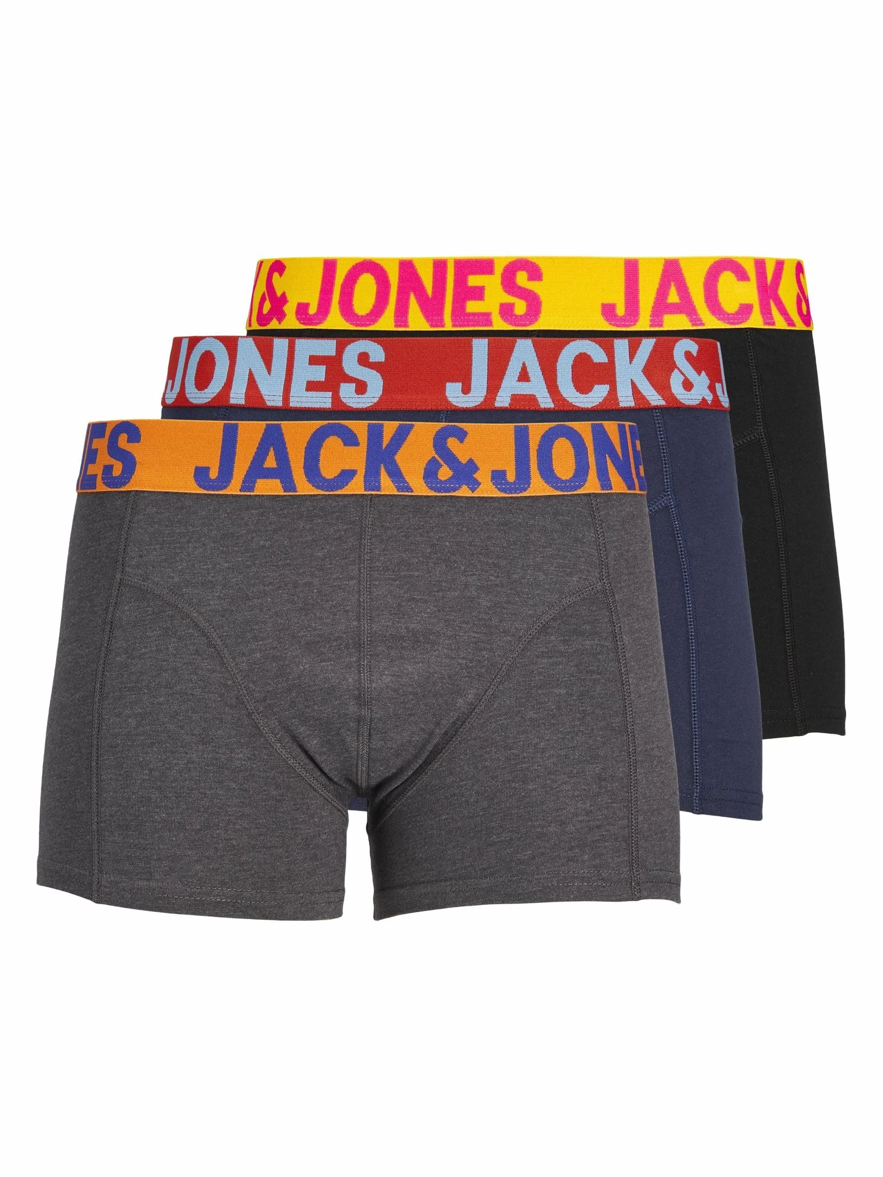 JACK & JONES Bokserki (szorty) Mężczyźni Jaccrazy Solid (3 w zestawie)