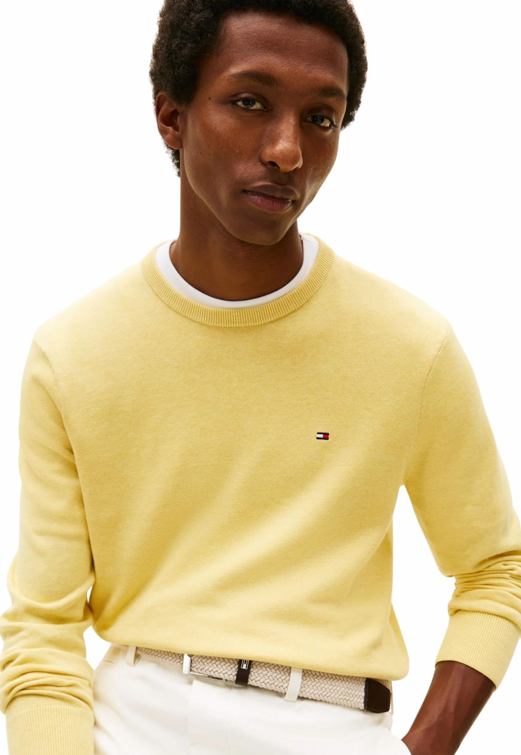 Tommy Hilfiger Sweter pullover Mężczyźni Essential Ssnl Cotton Crew Neck Mw0mw39999