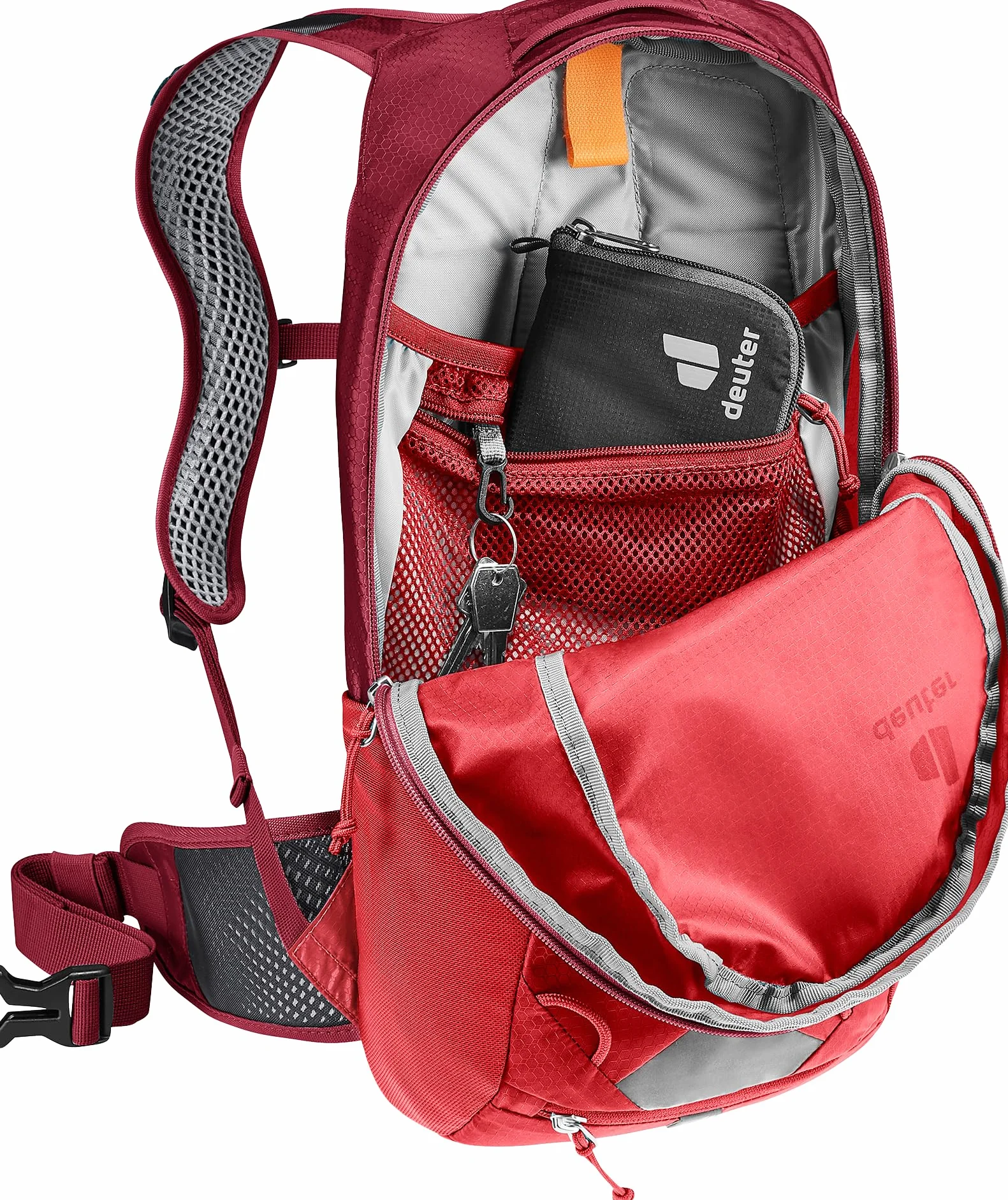 Deuter Race 8 Plecak rowerowy Unisex dla dorosłych, Cherry-masala, 8 L, Minimalistyczny