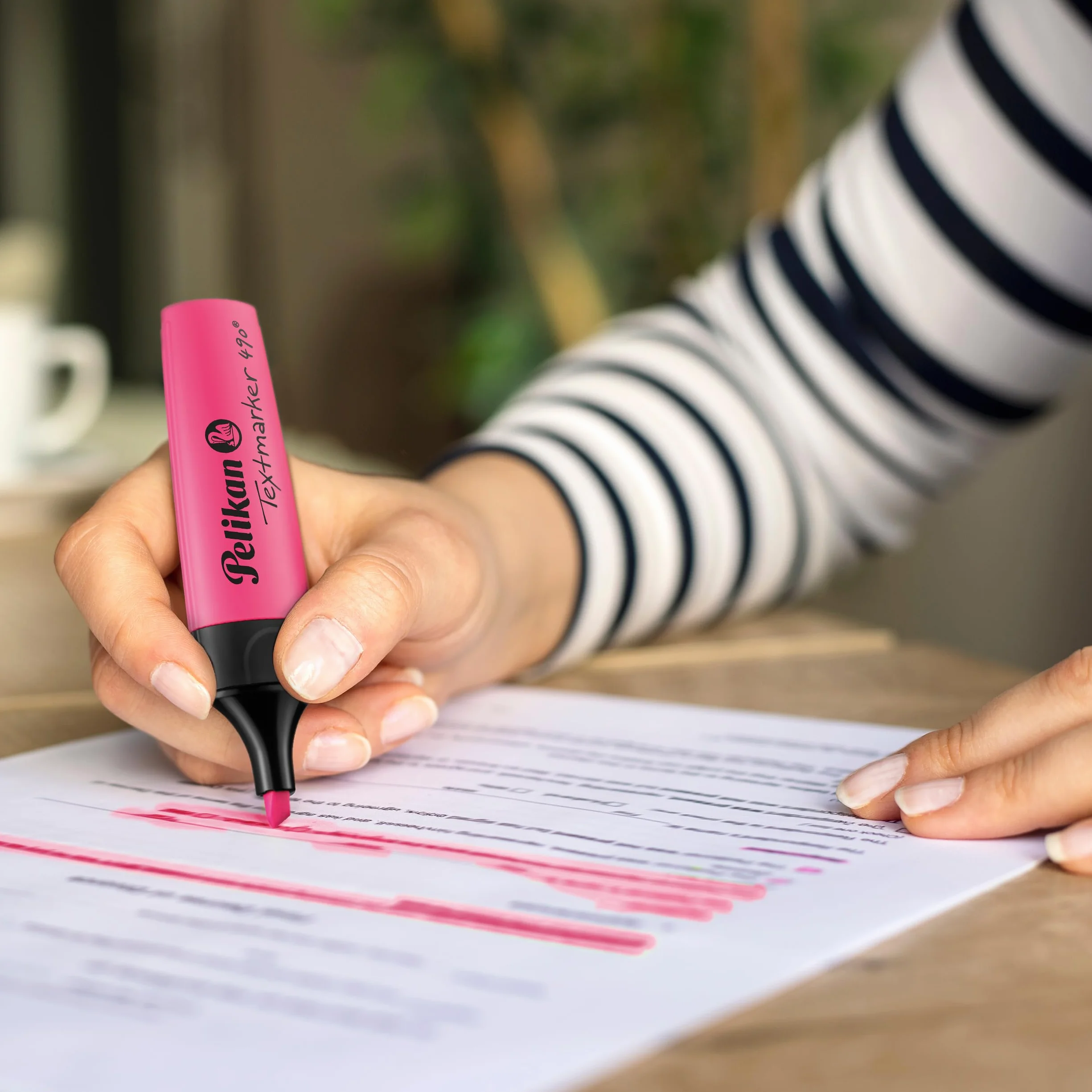 Pelikan® Textmarker 490 Zakreślacz Mix kolorów | Zestaw 4 sztuk | Flamaster Marker Pisak Mazak | Do Szkoły Biura Na studia | Szybkie zaznaczanie Przypomnienie Info | Dla Uczniów Nauczycieli Studentów