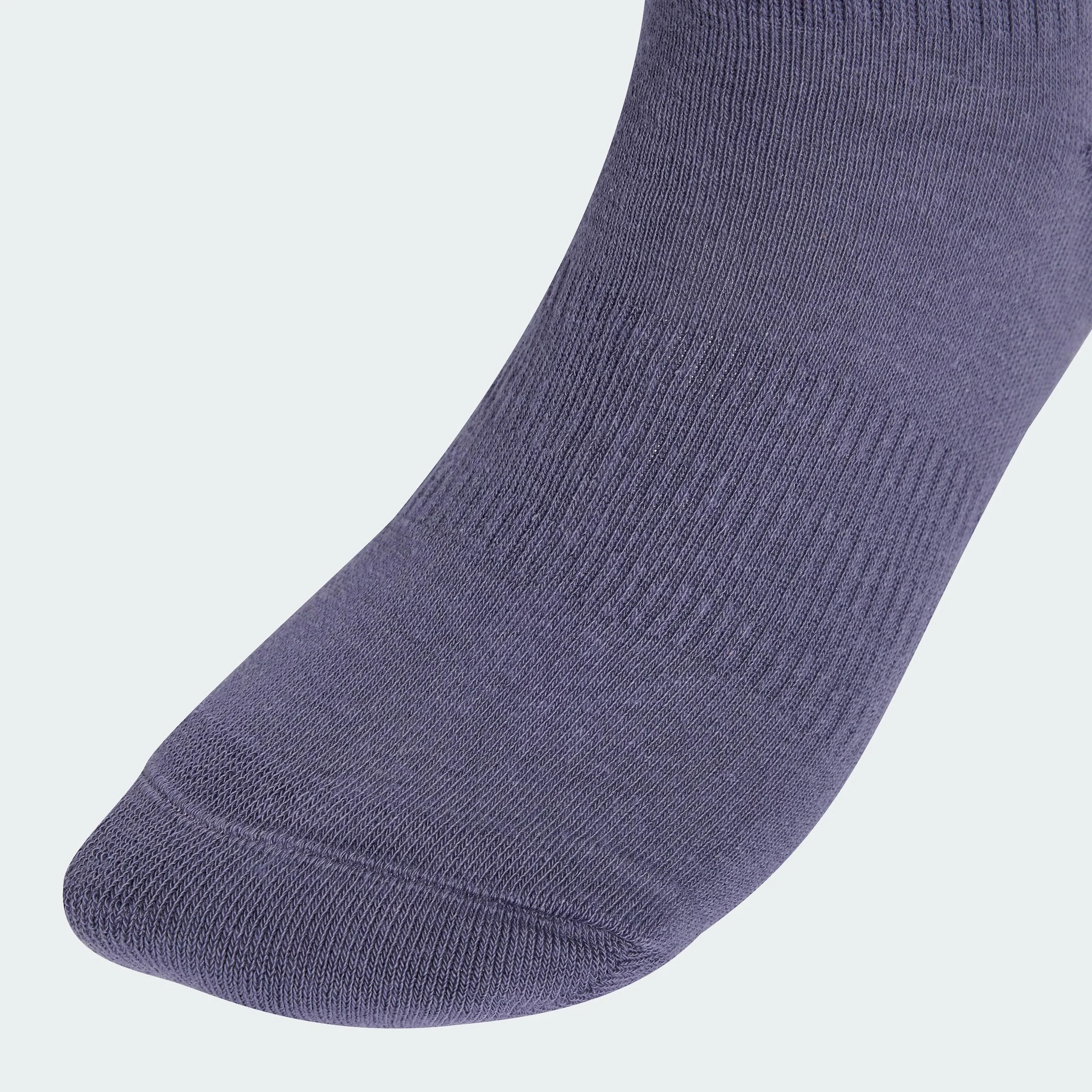 adidas Uniseks CUSHIONED CREW SOCKS 6 PAIR PACK, Aurora Ruby/Preloved Violet/Powder Plum/Light Grey Heather, 8.5-10