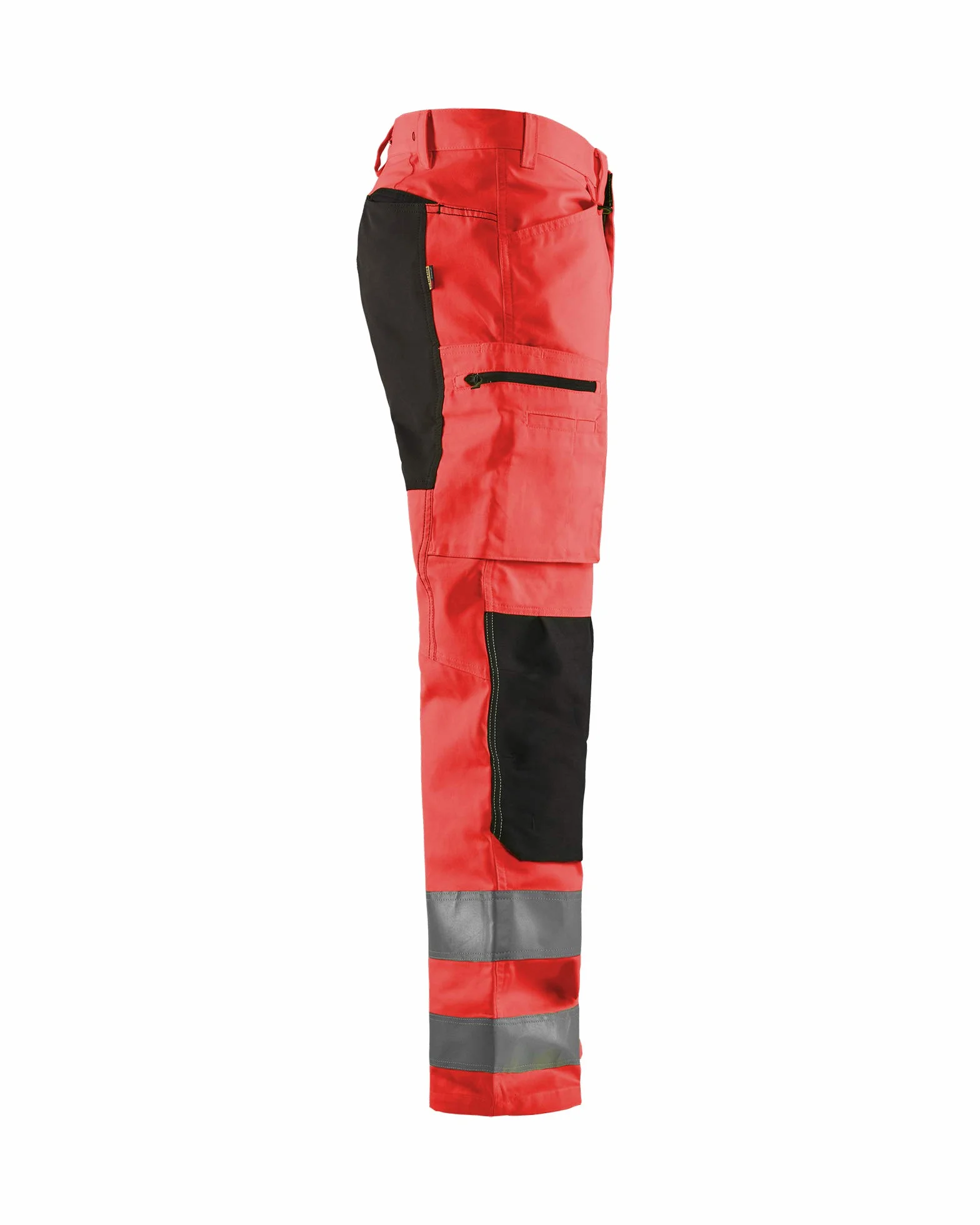 Blaklader 158518115599D96 spodnie robocze ze stretchem, High Vis, czerwony/czarny, rozmiar D96