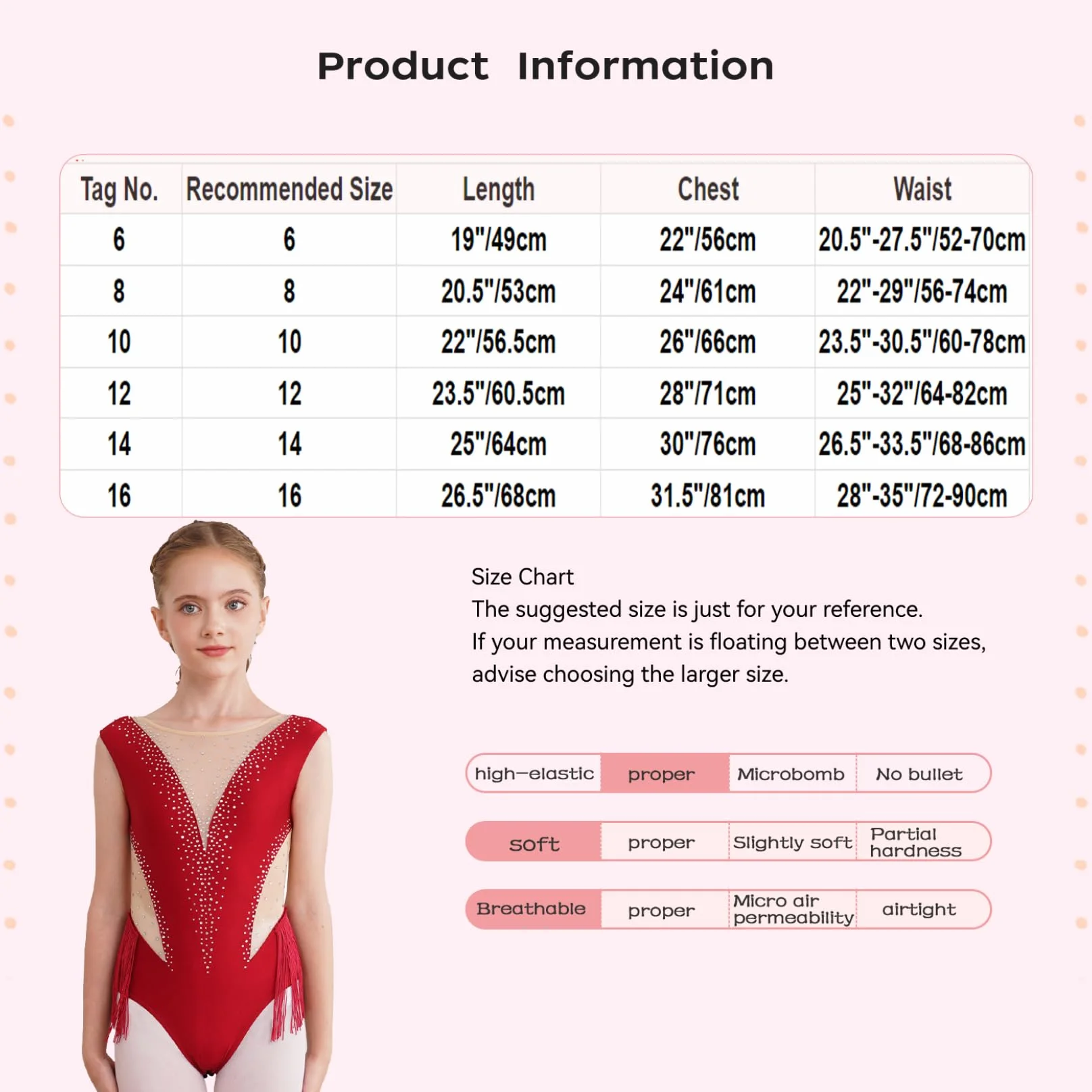 Runhomal Dziewczyna Trykot gimnastyka rytmiczna zawody Rhinestone Strój bez rękawów Dziecko Leotard Łyżwiarstwo figurowe Balet Joga Performance