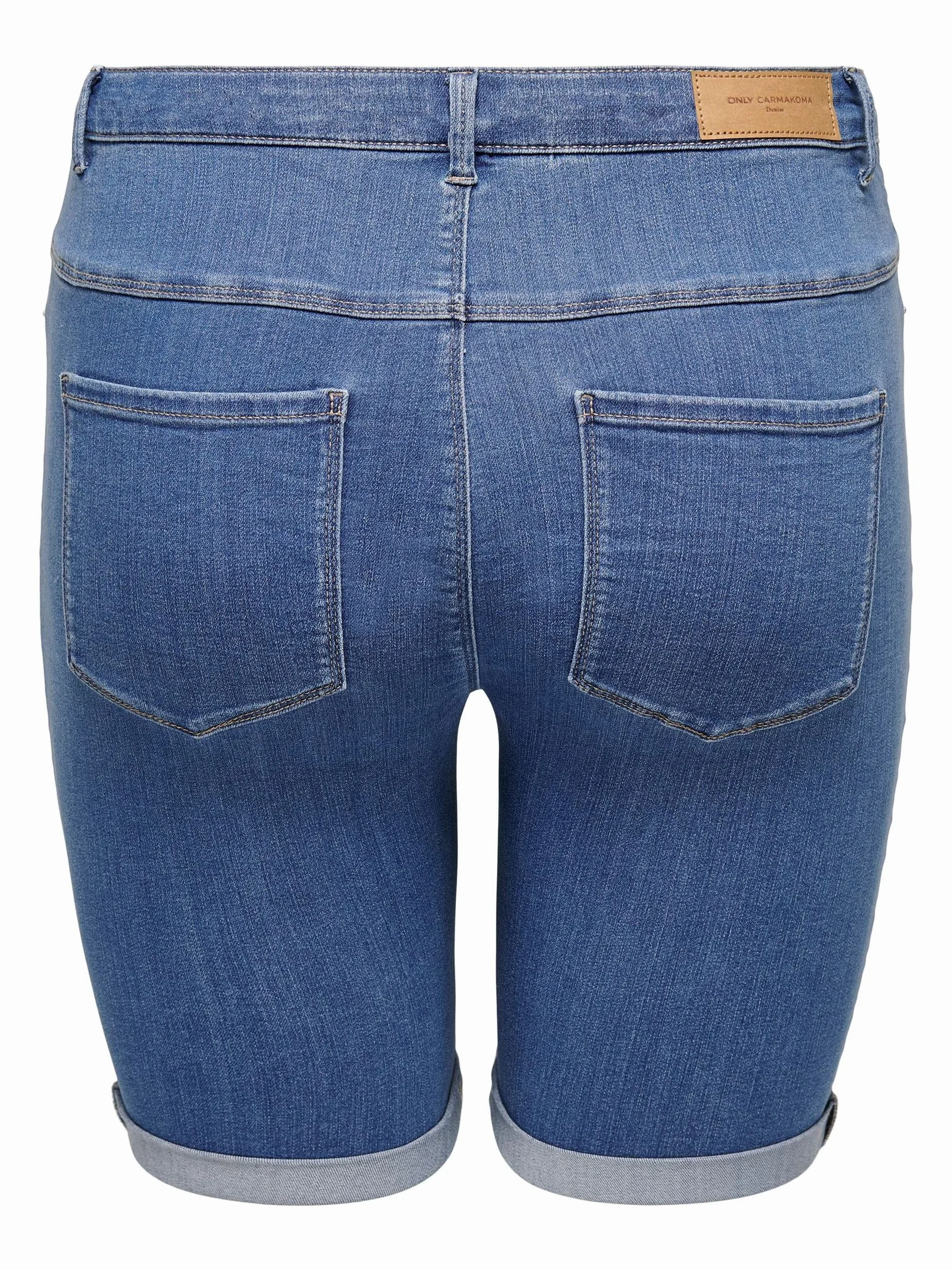 ONLY Carmakoma Carthunder damskie spodenki jeansowe plus size, krótkie spodnie ze stretchu, bermudy, duże rozmiary