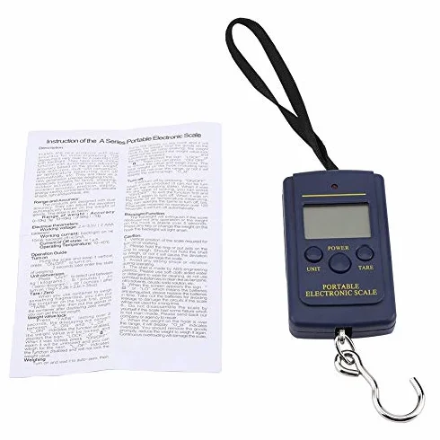 Cyfrowa waga wisząca waga ręczna przenośna waga elektroniczne urządzenie do pomiaru wagi z hakiem (bez baterii)