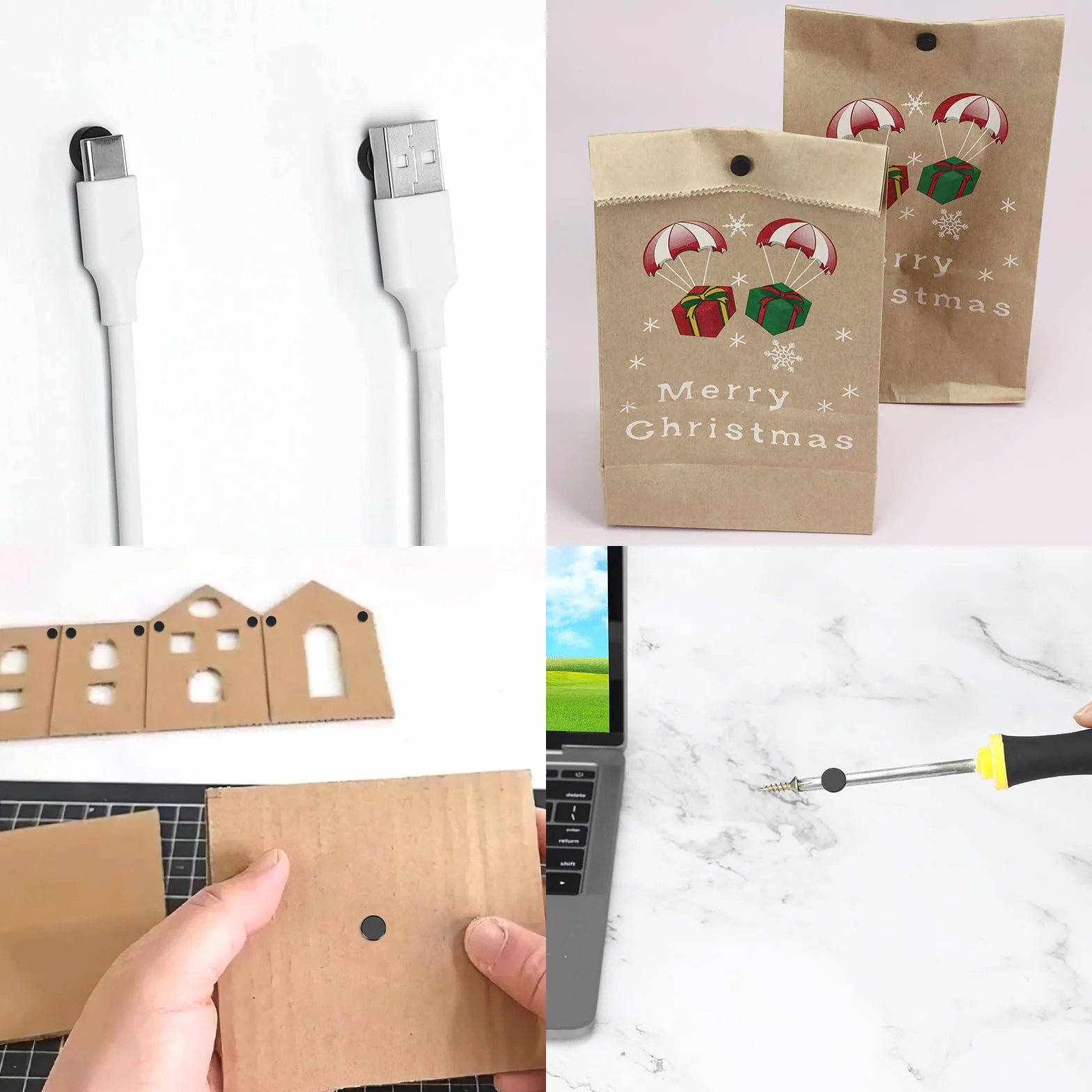30 sztuk Mocnych magnesów Czarne, 8 x 3 mm, okrągłe, do tablicy suchościeralnej i lodówki, magnesy ferytowe DIY Craft Office