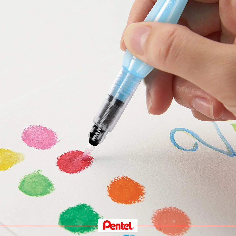 Pentel Aquash Water Brush Pen Średnia końcówka (1 pojedyncza szczotka)
