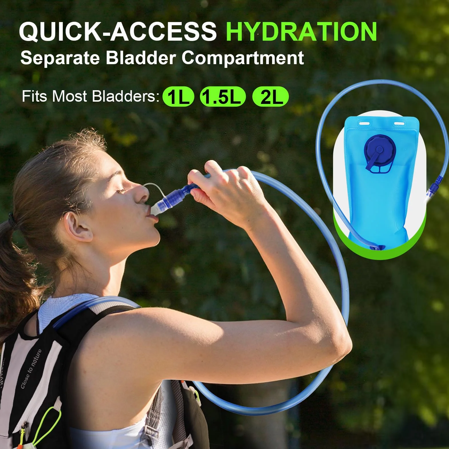 RISEMART Kamizelka do Biegania dla Kobiet i Mężczyzn, Odblaskowy Plecak z Regulowanymi Pasami Piersiowymi, Ultralekki Plecak do Biegania na Maraton, Jogging, Jazdę na Rowerze, Kemping, Wędrówki