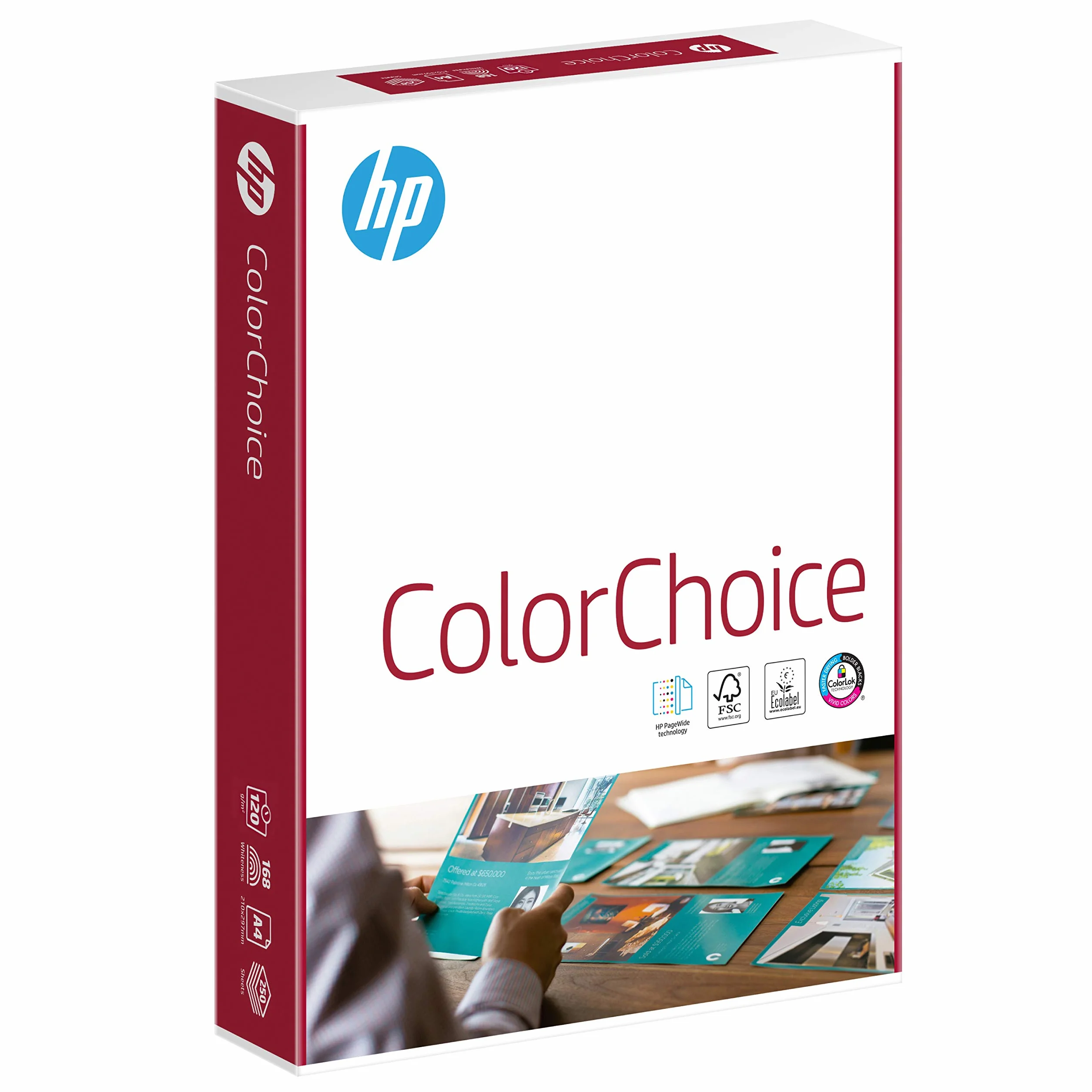 HP Papers Laser kolorowy A4, 250 arkuszy, biały