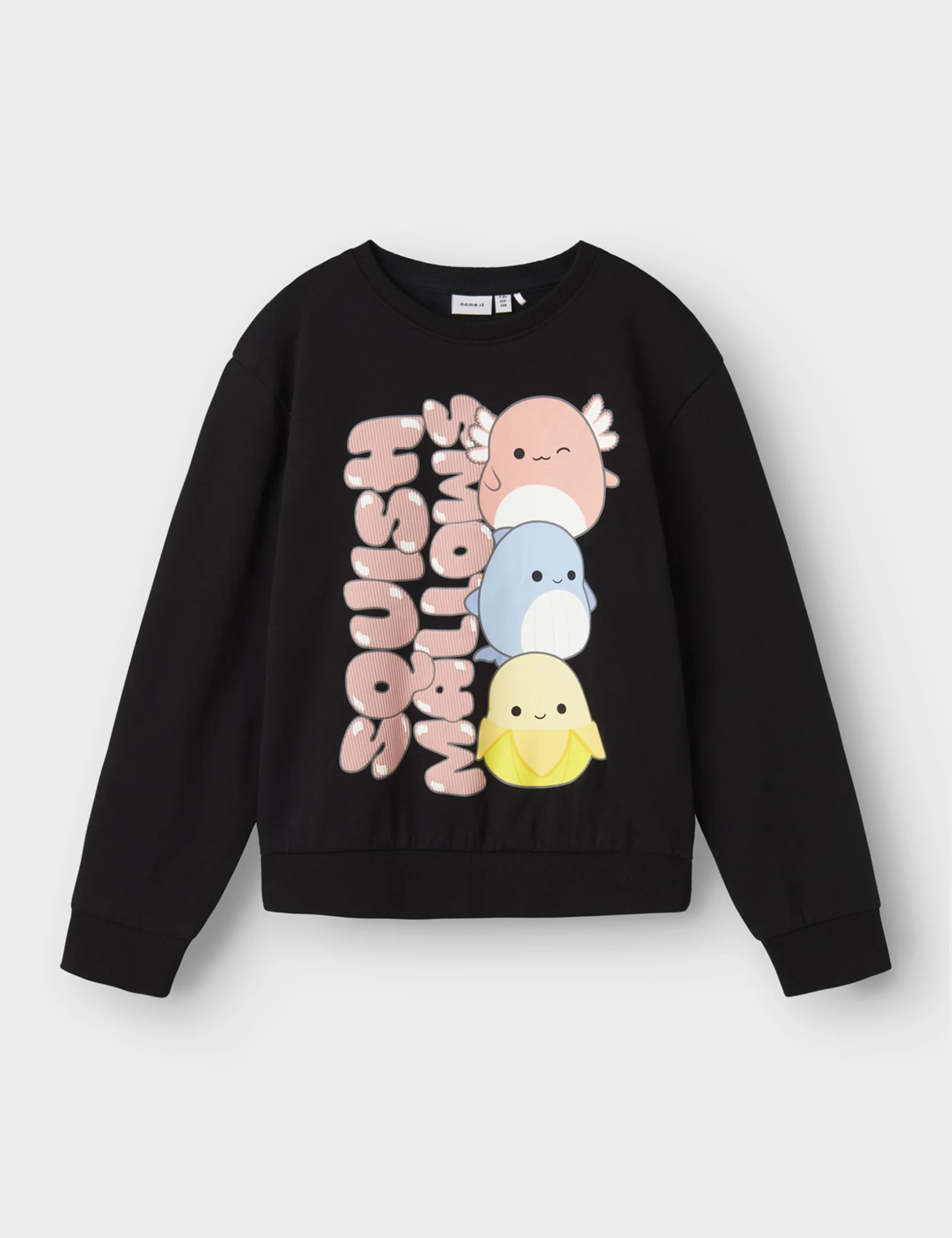 NAME IT Nkfjixero Squish Nreg Sweat Unb Bfu, czarny, 116