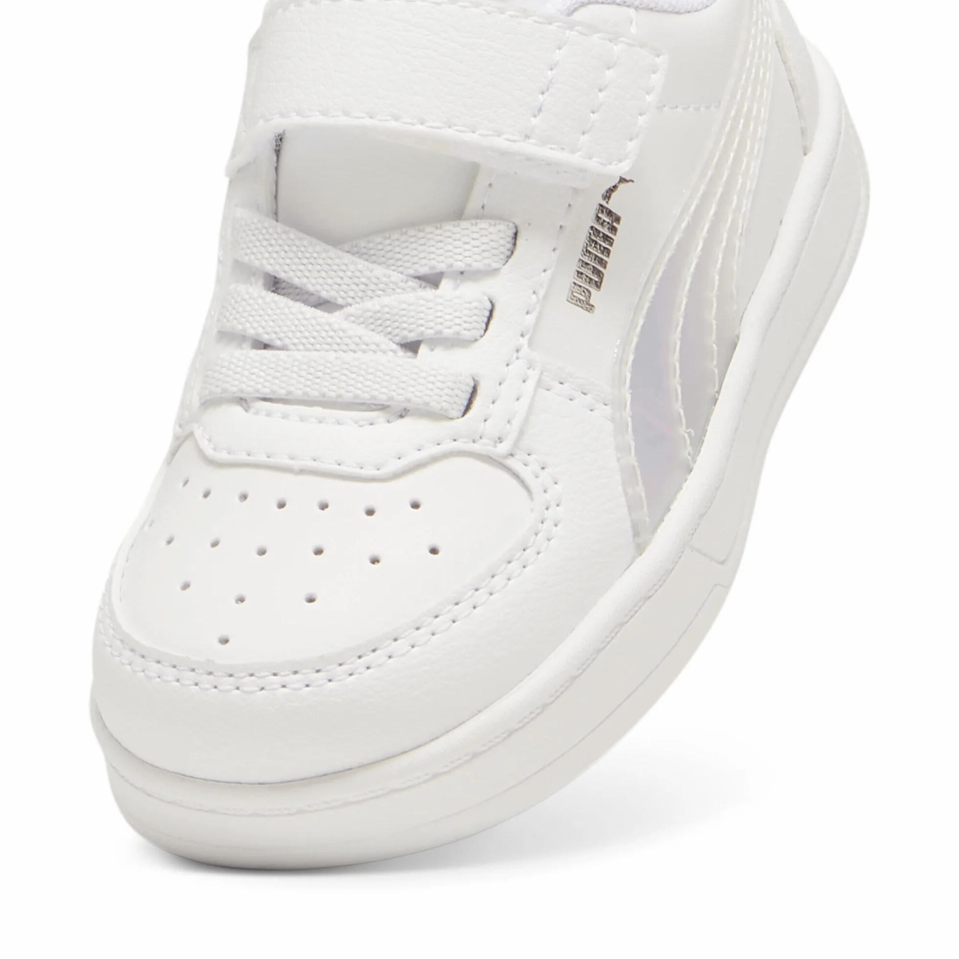 PUMA Dziewczęce trampki CAVEN Holo 2.0 AC+ INF, biało-fioletowa mgiełka srebrna, 9 UK dziecko, Puma Biała fioletowa mgiełka PUMA srebrna, 9 UK Child