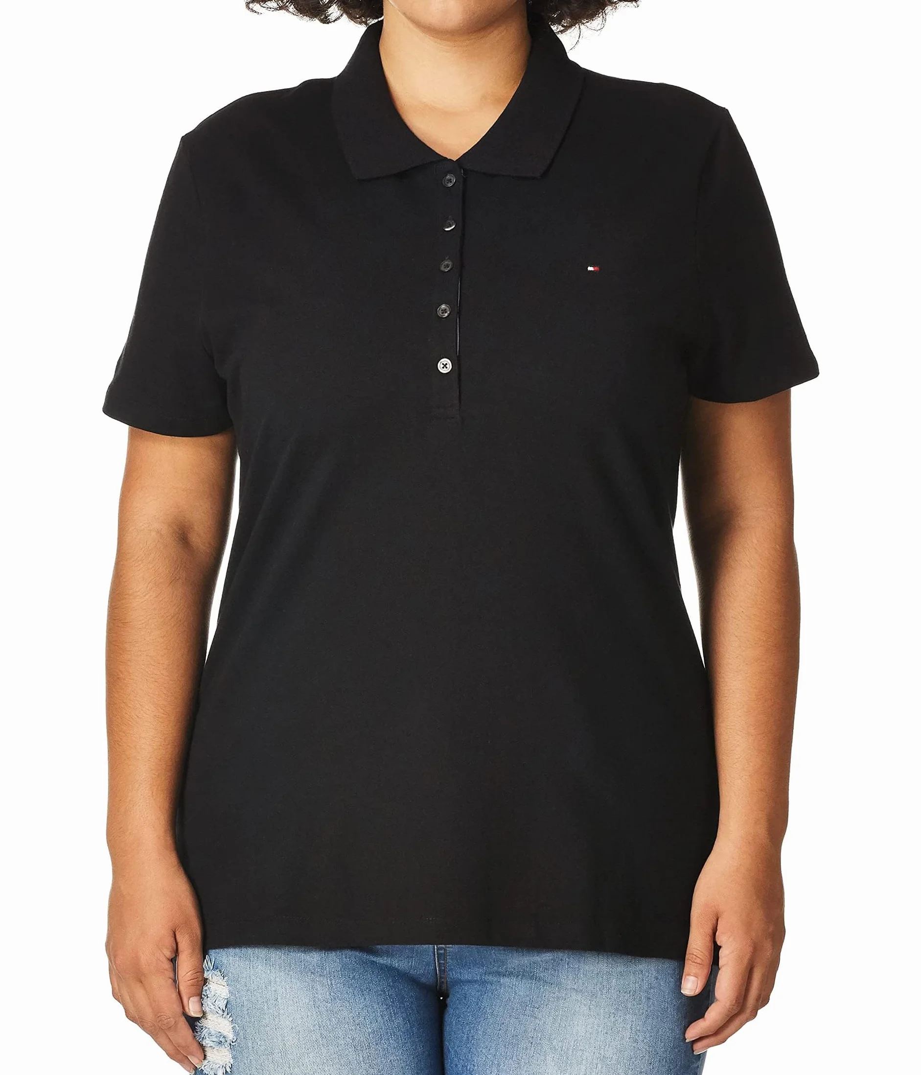 Tommy Hilfiger Koszulka polo damski SS CORE PIQUE POLO - SOLID