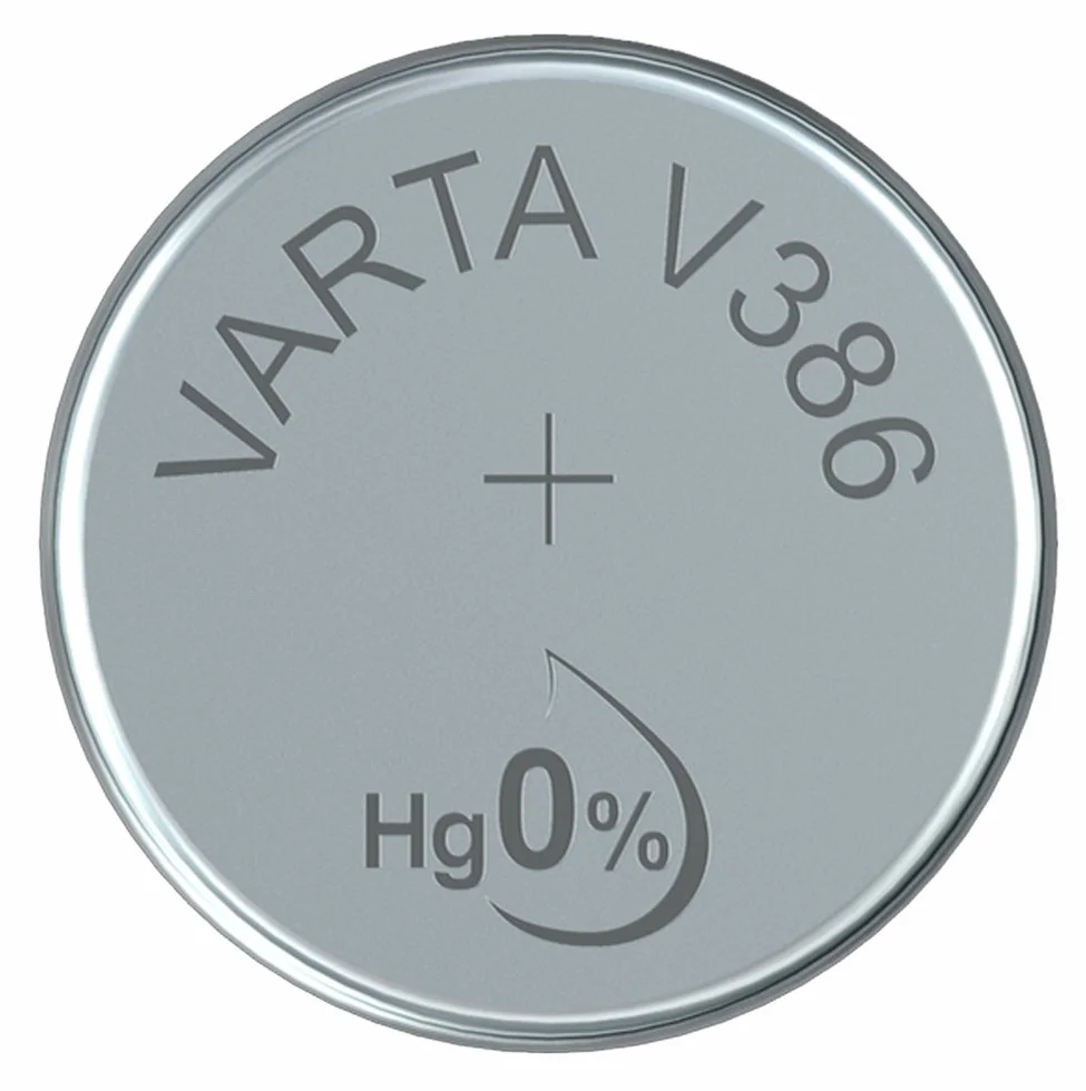 VARTA 14501386 – bateria guzikowa V386 1,5 V, pojemność 105 mAh, system chemiczny tlenek srebra, do elektronicznych urządzeń codziennego użytku w celu zapewnienia optymalnego zasilania