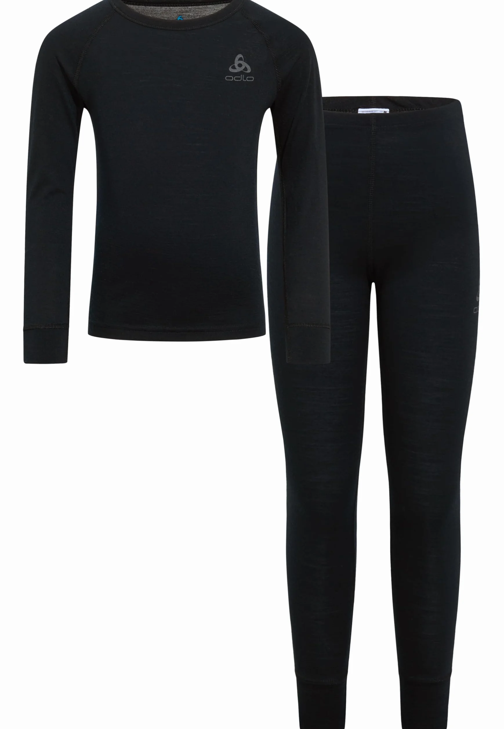 Odlo Natural Merino 200 Base zestaw warstw dla dzieci 116, czarny, 116