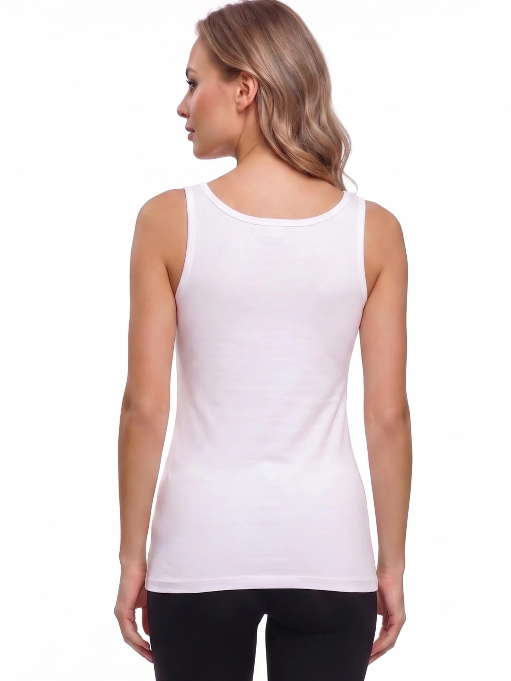 o-day Coconuda damski podkoszulek damski z bawełny z szerokimi ramionami i wąskimi ramionami, damski podkoszulek slim fit S-XL