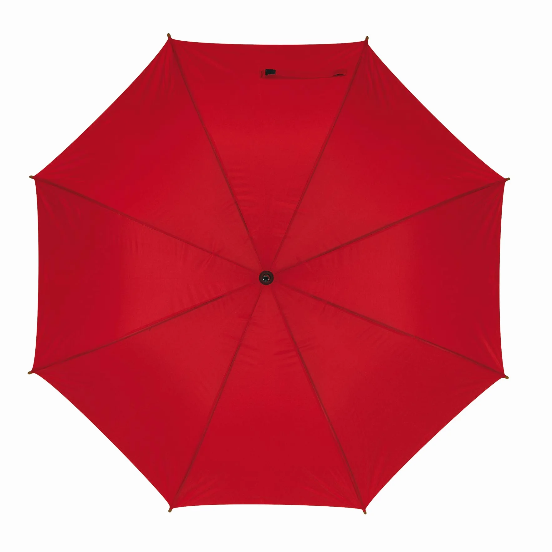 Notrash2003 automatyczny parasol z drewnianym uchwytem o średnicy 103 cm, czerwony, 103 cm