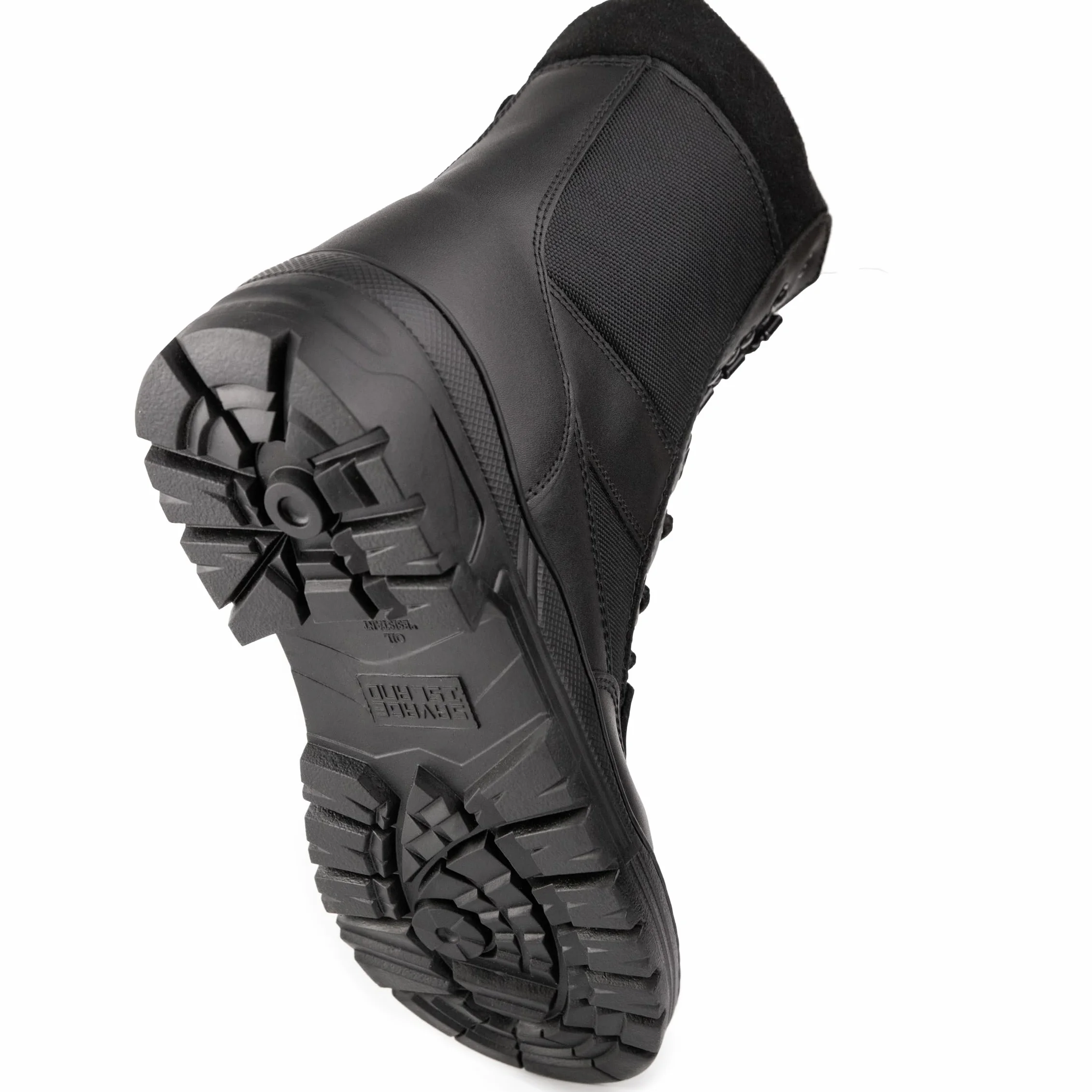 Savage Island Buty bojowe czarne skórzane patrol