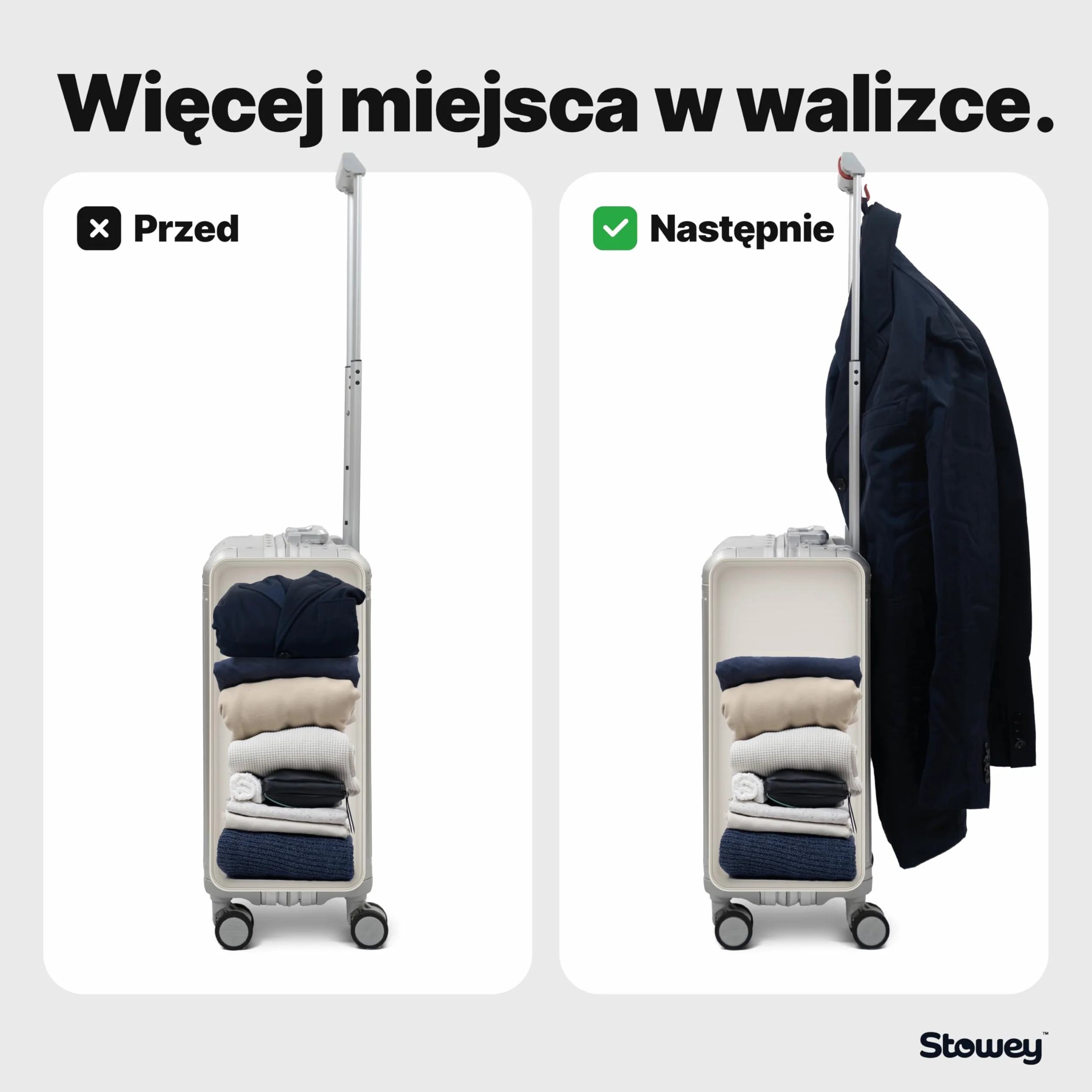 Luggage Hook Haczyki do walizki na kurtkę i torbę (2 szt.) – przydatne haczyki podróżne utrzymują akcesoria podróżne do 10 kg, fajny prezent dla osób podróżujących i stewardessy, 2 sztuki w opakowaniu
