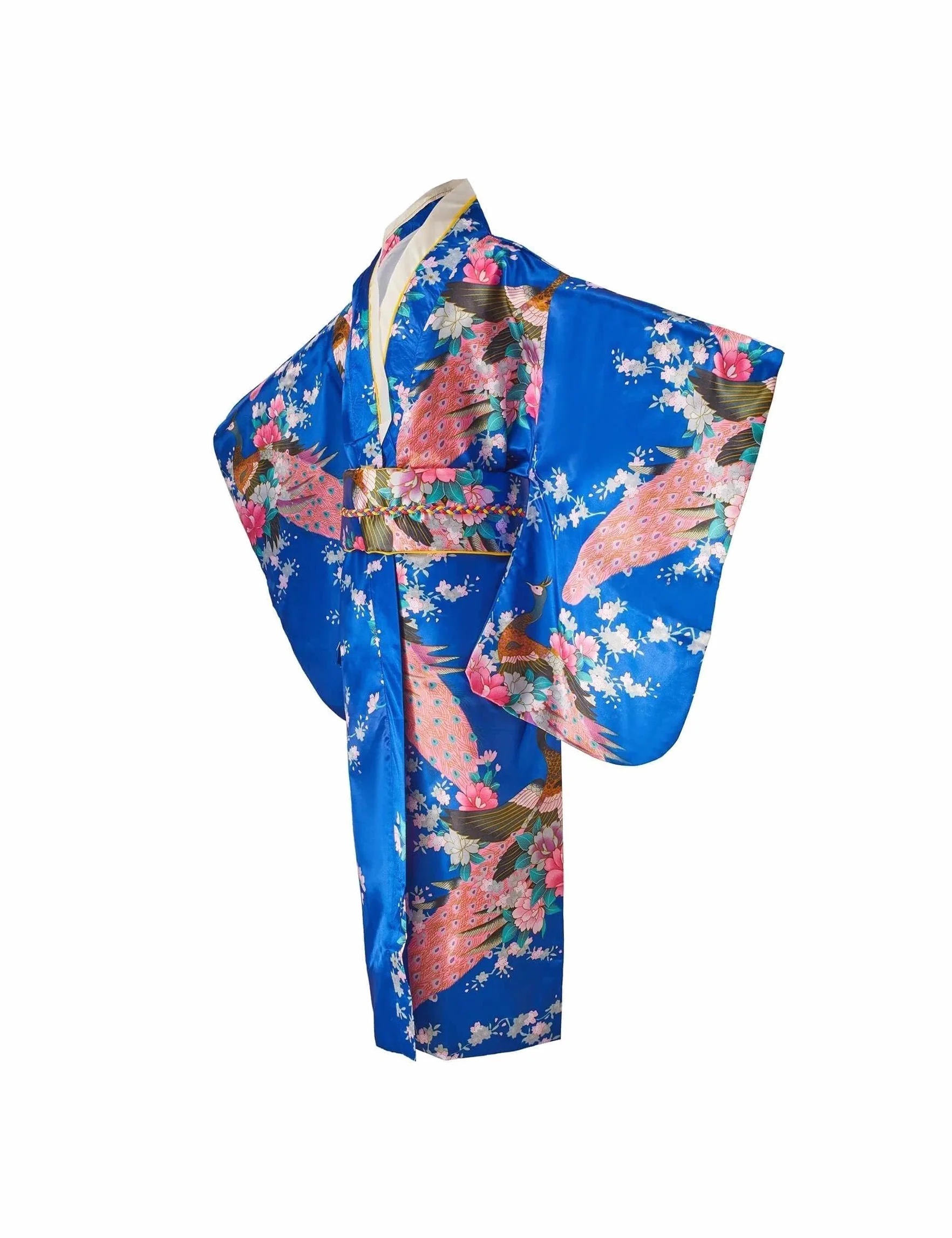 Dzieci Yukata vintage japoński styl - dziewczęca kimono sukienka dziecięca tradycyjna odzież jedwabna tkanina szlafrok odzież ślubna impreza performance sukienka
