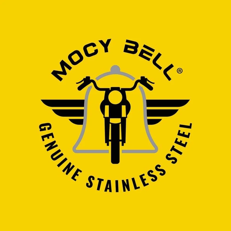 BOBIJOO JEWELRY - Clochette Moto Aigle US LIVE to Ride Porte-Bonheur MOCY Bell Acier inoxydable Argent