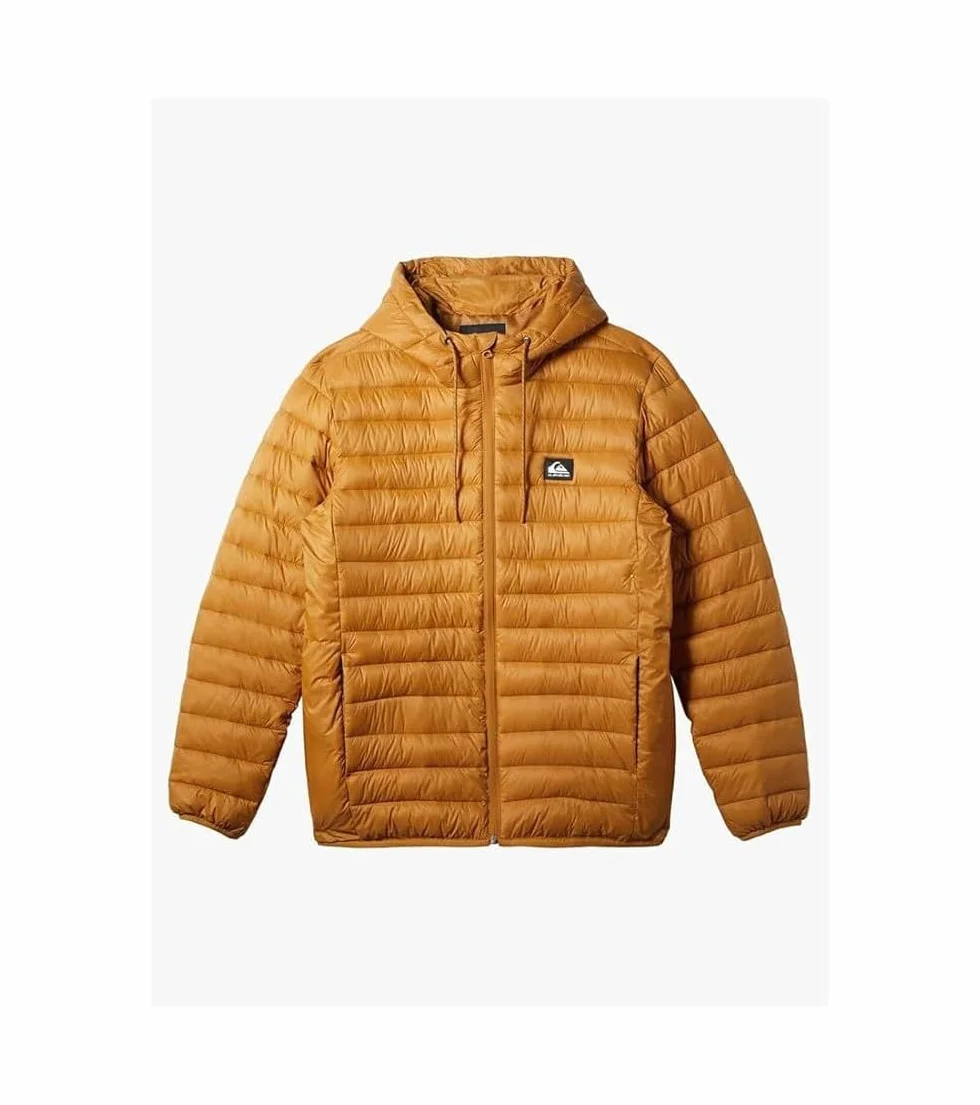 Quiksilver Męska kurtka scaly kaptur, br?zowy, M