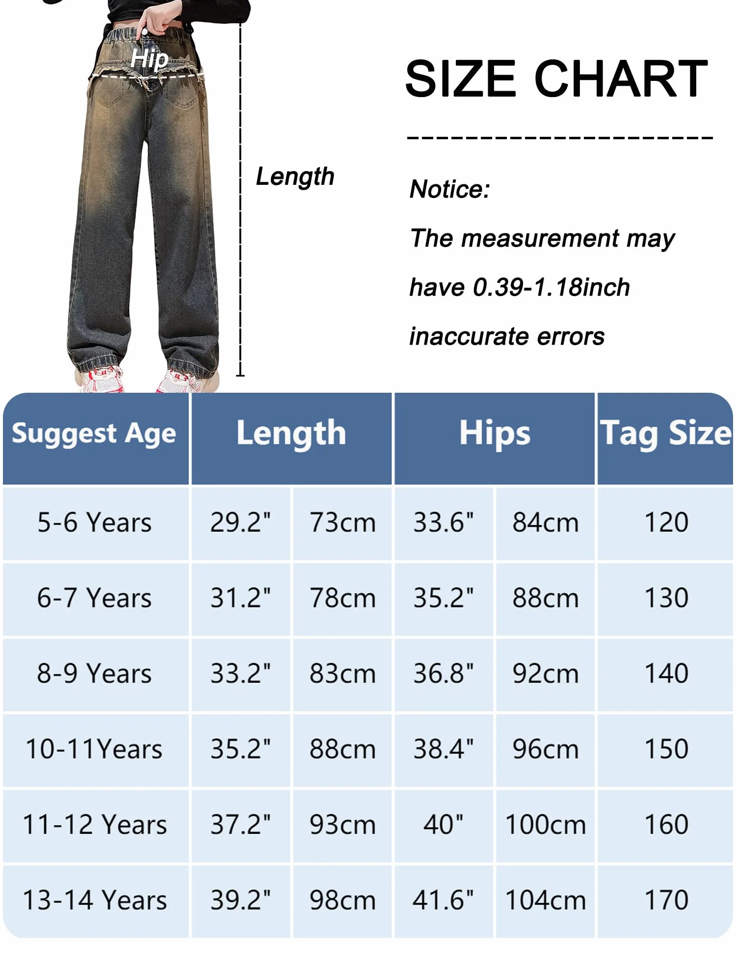 Happy Cherry Baggy Wide Leg Jeans dla dziewcząt, spodnie cargo, nastolatki, vintage, Y2k, dżinsy chłopięce, 120-170 cm