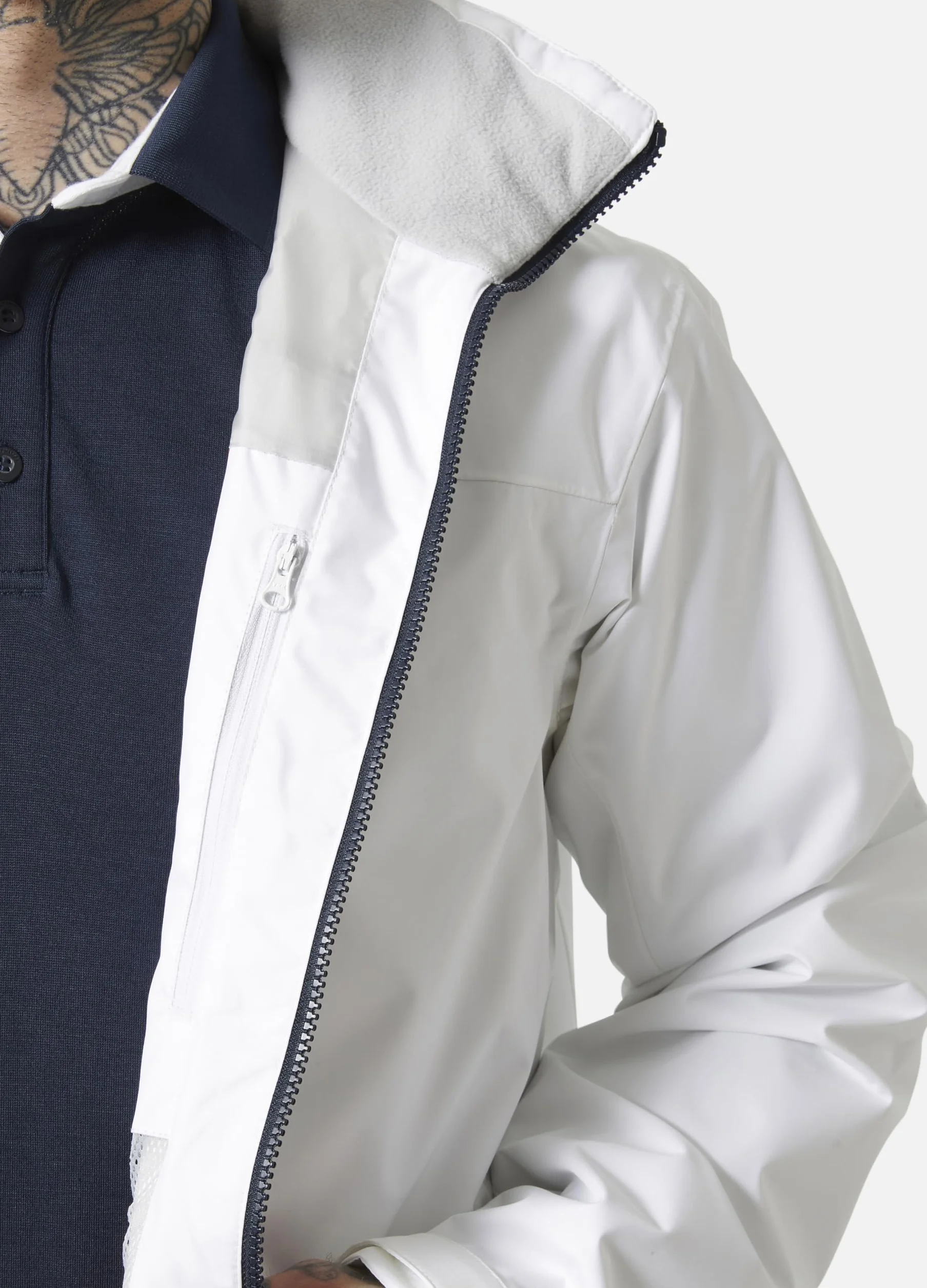 Helly-Hansen Męska kurtka z kapturem Crew 2.0, 001 Biały, XL